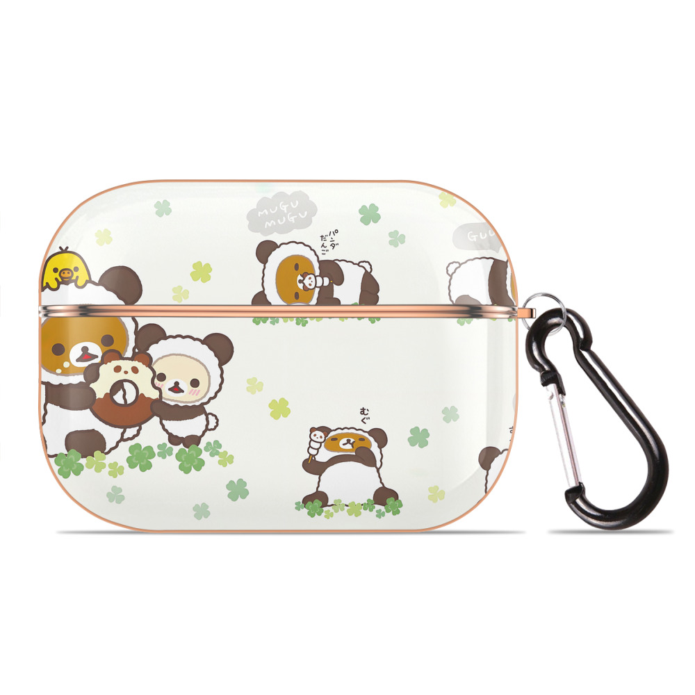 （画像用） リラックマ リラックマ キイロイトリ Rilakkuma Korilakkuma Kiiroitori 【AirPods Pro用】ハードシェル保護ケース｜耐衝撃・防指紋・カラビナ付き商品仕様