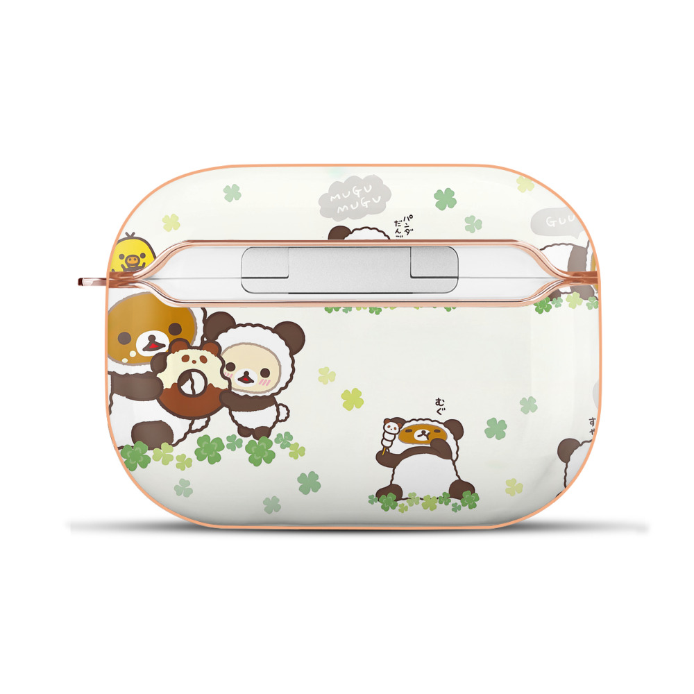 （画像用） リラックマ リラックマ キイロイトリ Rilakkuma Korilakkuma Kiiroitori 【AirPods Pro用】ハードシェル保護ケース｜耐衝撃・防指紋・カラビナ付き商品仕様