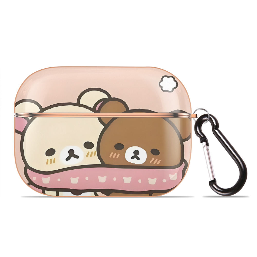 （画像用） リラックマ リラックマ キイロイトリ Rilakkuma Korilakkuma Kiiroitori 【AirPods Pro用】ハードシェル保護ケース｜耐衝撃・防指紋・カラビナ付き商品仕様