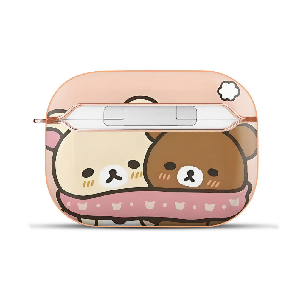 （画像用） リラックマ リラックマ キイロイトリ Rilakkuma Korilakkuma Kiiroitori 【AirPods Pro用】ハードシェル保護ケース｜耐衝撃・防指紋・カラビナ付き商品仕様
