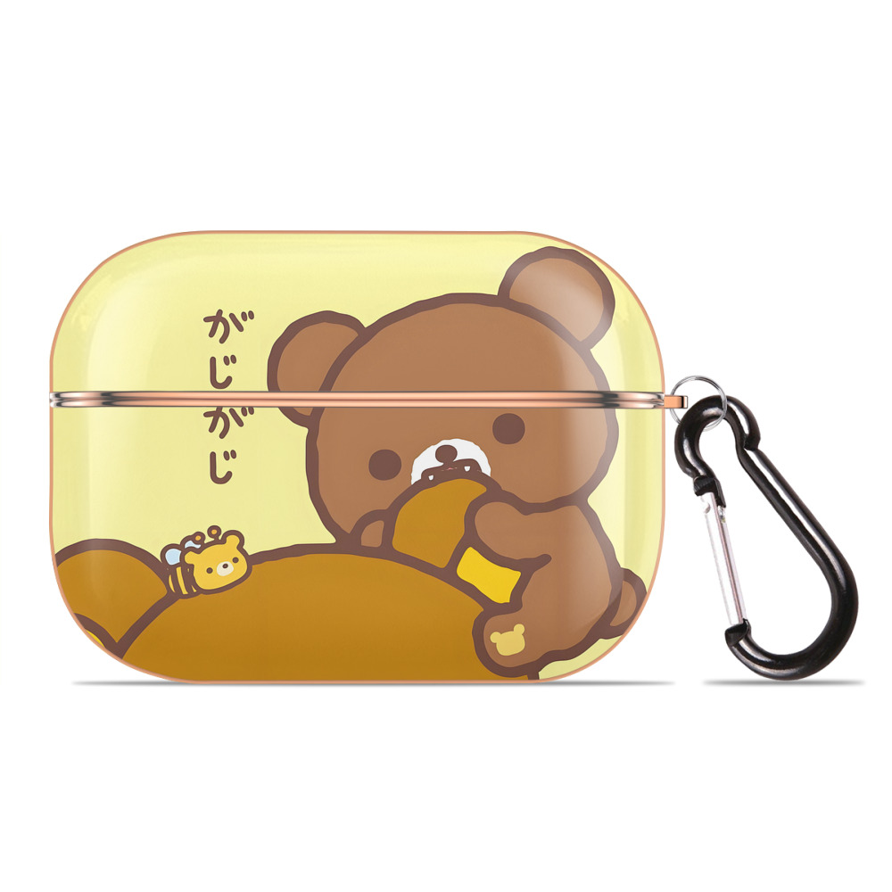 （画像用） リラックマ リラックマ キイロイトリ Rilakkuma Korilakkuma Kiiroitori 【AirPods Pro用】ハードシェル保護ケース｜耐衝撃・防指紋・カラビナ付き商品仕様