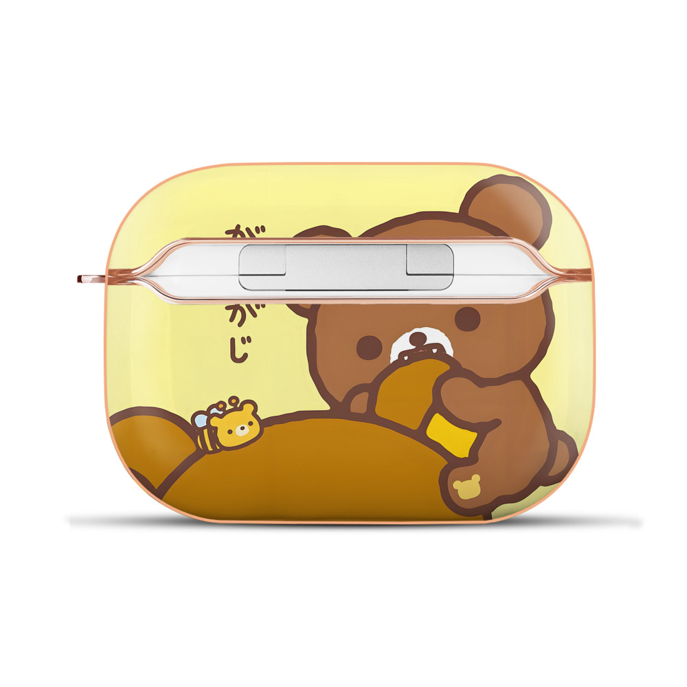 （画像用） リラックマ リラックマ キイロイトリ Rilakkuma Korilakkuma Kiiroitori 【AirPods Pro用】ハードシェル保護ケース｜耐衝撃・防指紋・カラビナ付き商品仕様