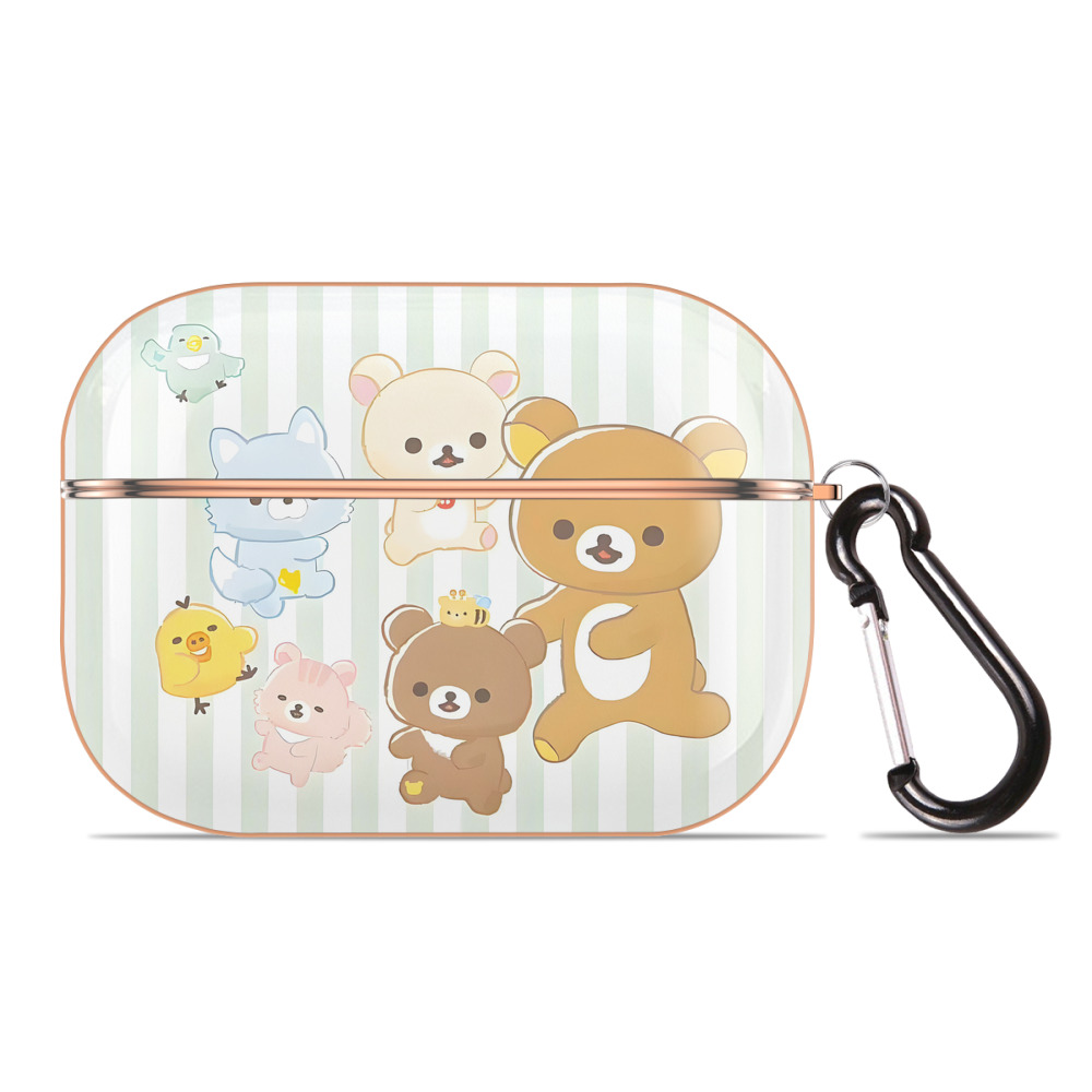 （画像用） リラックマ リラックマ キイロイトリ Rilakkuma Korilakkuma Kiiroitori 【AirPods Pro用】ハードシェル保護ケース｜耐衝撃・防指紋・カラビナ付き商品仕様