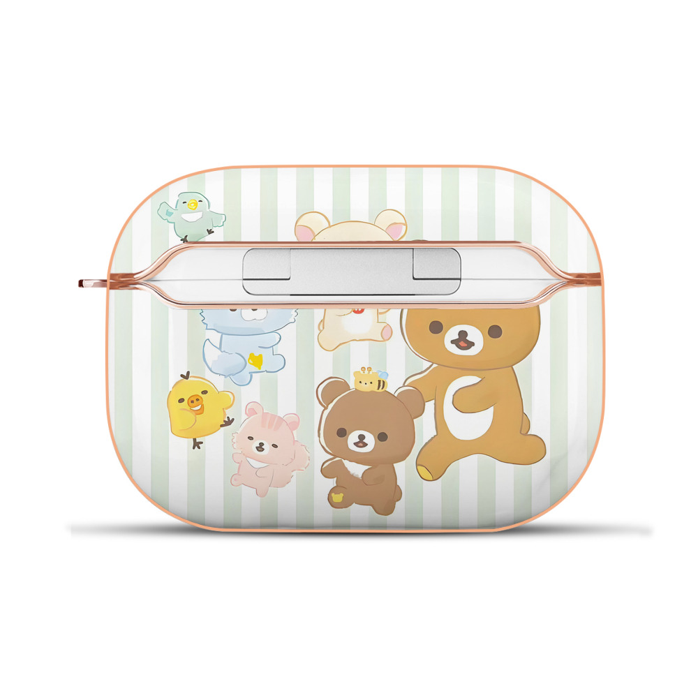 （画像用） リラックマ リラックマ キイロイトリ Rilakkuma Korilakkuma Kiiroitori 【AirPods Pro用】ハードシェル保護ケース｜耐衝撃・防指紋・カラビナ付き商品仕様