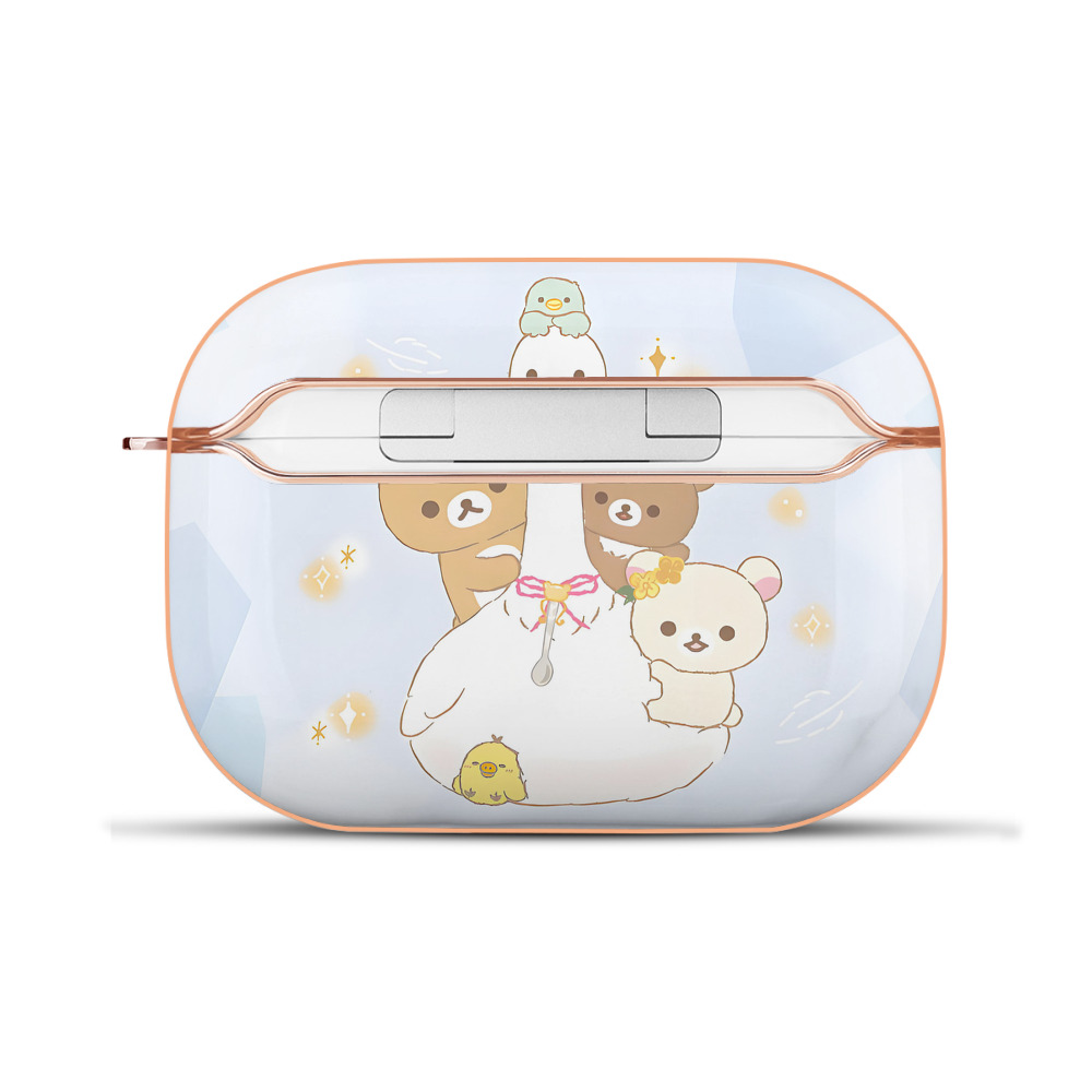 （画像用） リラックマ リラックマ キイロイトリ Rilakkuma Korilakkuma Kiiroitori 【AirPods Pro用】ハードシェル保護ケース｜耐衝撃・防指紋・カラビナ付き商品仕様