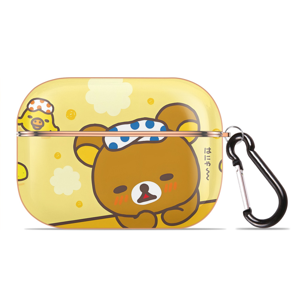（画像用） リラックマ リラックマ キイロイトリ Rilakkuma Korilakkuma Kiiroitori 【AirPods Pro用】ハードシェル保護ケース｜耐衝撃・防指紋・カラビナ付き商品仕様