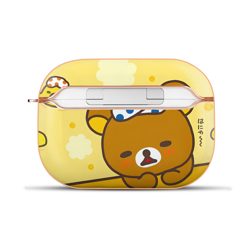 （画像用） リラックマ リラックマ キイロイトリ Rilakkuma Korilakkuma Kiiroitori 【AirPods Pro用】ハードシェル保護ケース｜耐衝撃・防指紋・カラビナ付き商品仕様