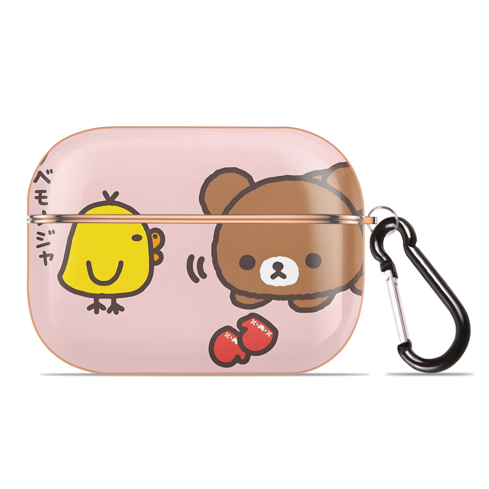 （画像用） リラックマ リラックマ キイロイトリ Rilakkuma Korilakkuma Kiiroitori 【AirPods Pro用】ハードシェル保護ケース｜耐衝撃・防指紋・カラビナ付き商品仕様