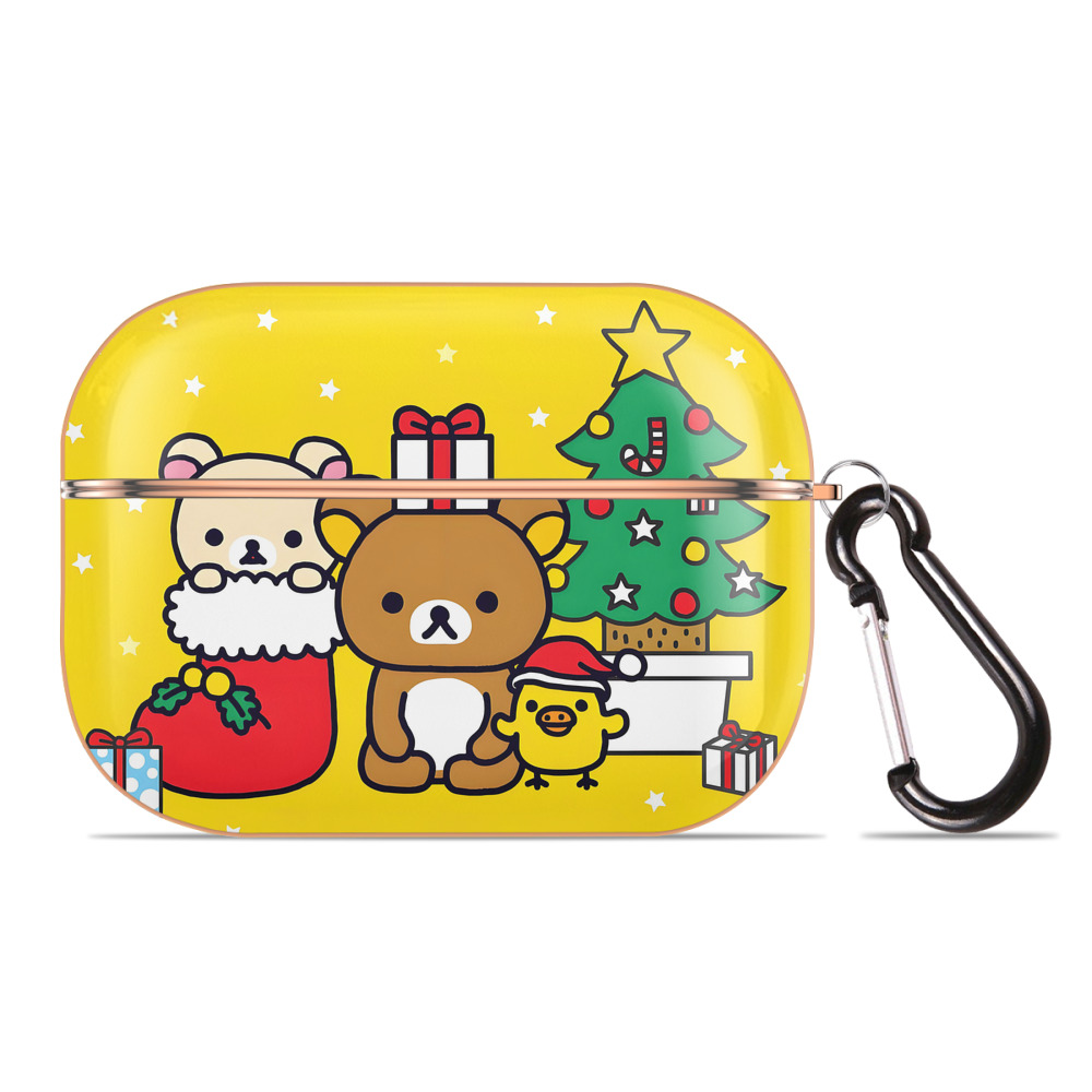 （画像用） リラックマ リラックマ キイロイトリ Rilakkuma Korilakkuma Kiiroitori 【AirPods Pro用】ハードシェル保護ケース｜耐衝撃・防指紋・カラビナ付き商品仕様