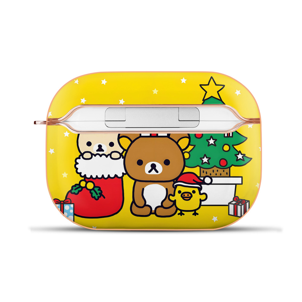 （画像用） リラックマ リラックマ キイロイトリ Rilakkuma Korilakkuma Kiiroitori 【AirPods Pro用】ハードシェル保護ケース｜耐衝撃・防指紋・カラビナ付き商品仕様