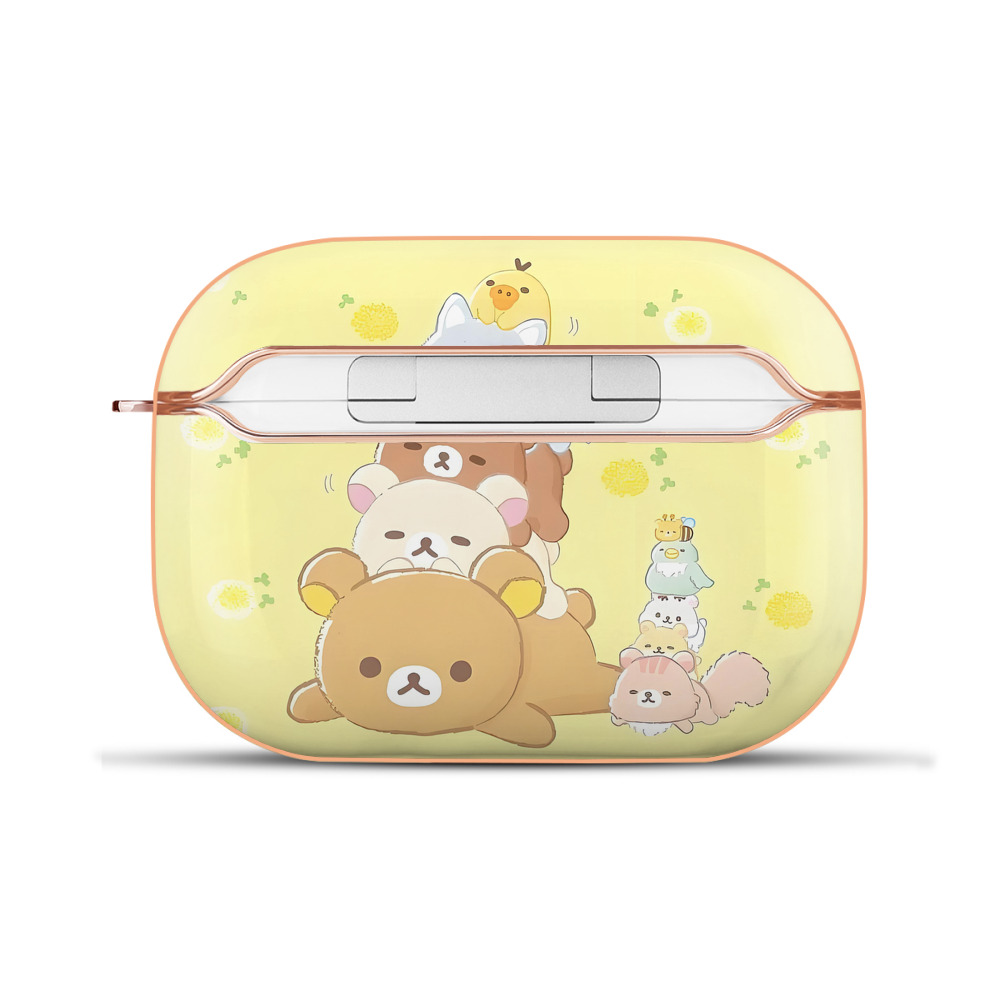 （画像用） リラックマ リラックマ キイロイトリ Rilakkuma Korilakkuma Kiiroitori 【AirPods Pro用】ハードシェル保護ケース｜耐衝撃・防指紋・カラビナ付き商品仕様