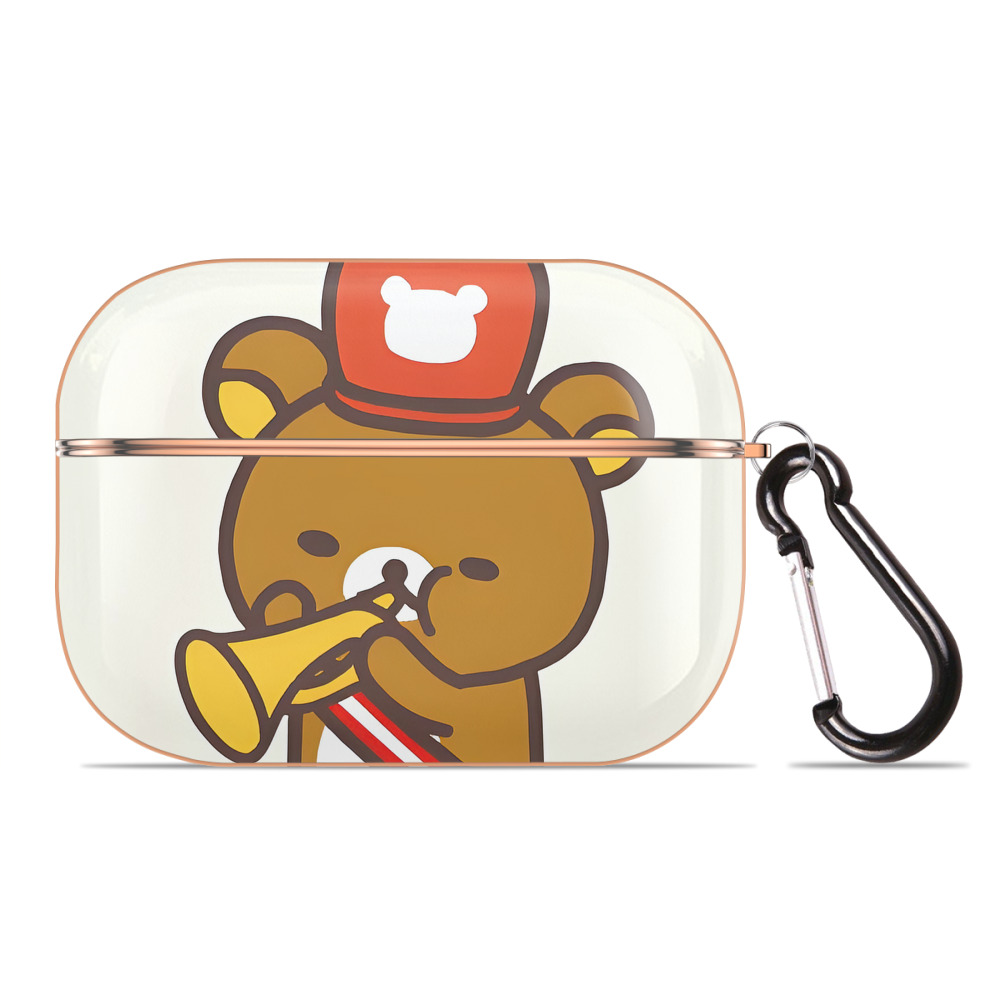 （画像用） リラックマ リラックマ キイロイトリ Rilakkuma Korilakkuma Kiiroitori 【AirPods Pro用】ハードシェル保護ケース｜耐衝撃・防指紋・カラビナ付き商品仕様