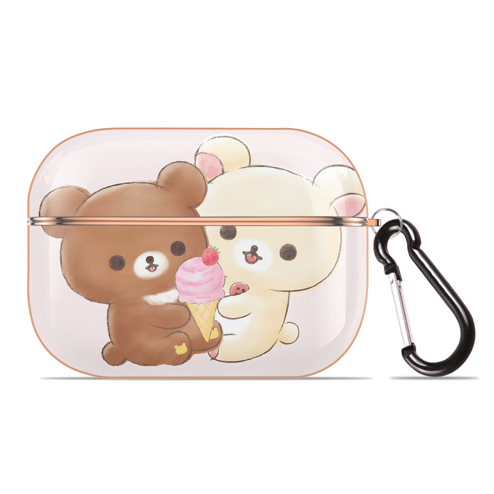 （画像用） リラックマ リラックマ キイロイトリ Rilakkuma Korilakkuma Kiiroitori 【AirPods Pro用】ハードシェル保護ケース｜耐衝撃・防指紋・カラビナ付き商品仕様