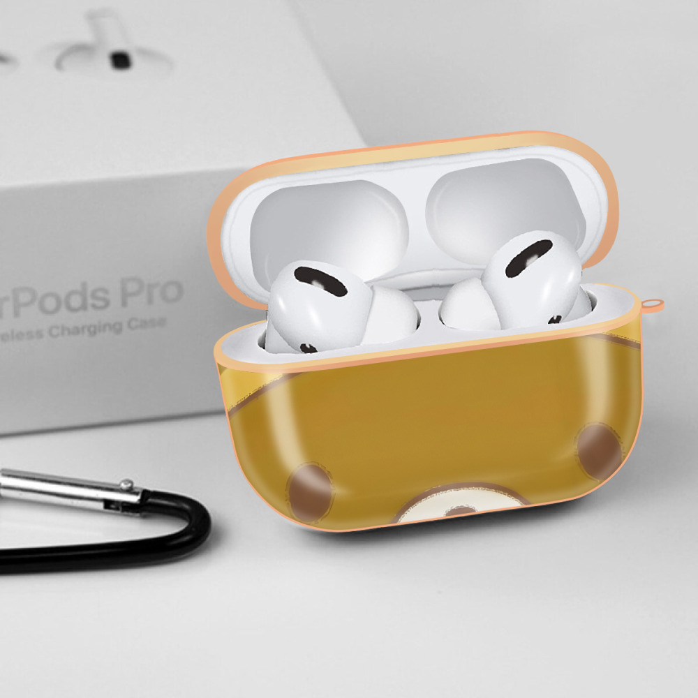 リラックマ リラックマ キイロイトリ Rilakkuma Korilakkuma Kiiroitori 【AirPods Pro用】ハードシェル保護ケース｜耐衝撃・防指紋・カラビナ付き商品仕様