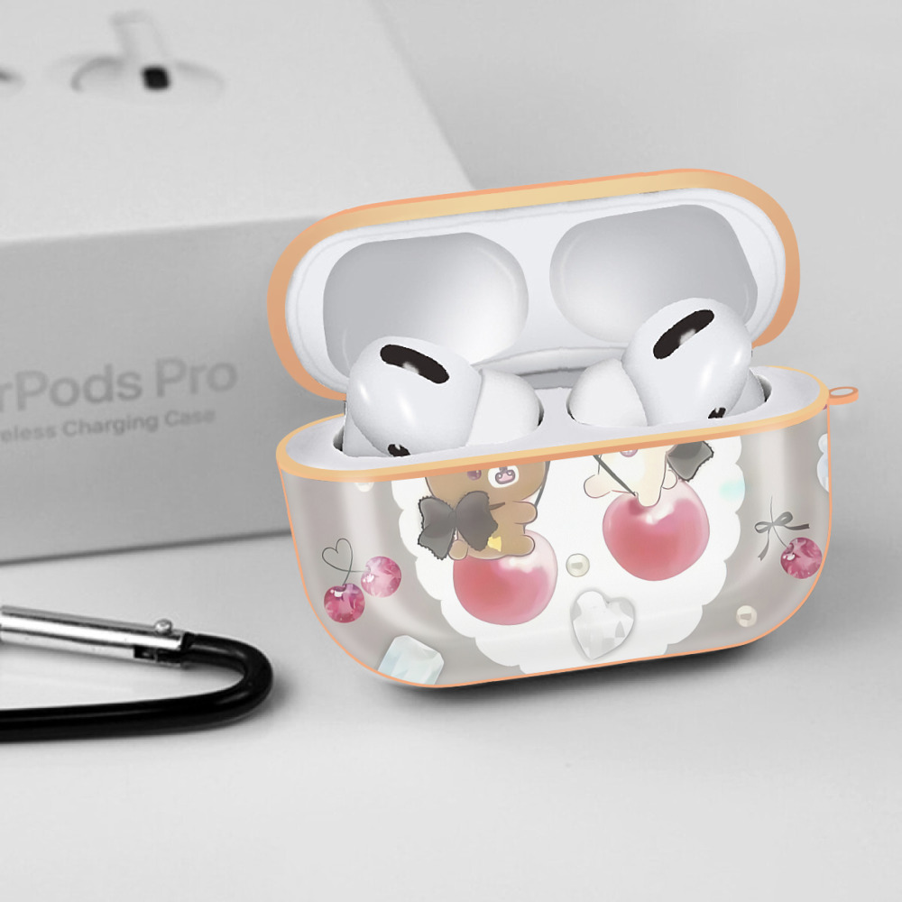 リラックマ リラックマ キイロイトリ Rilakkuma Korilakkuma Kiiroitori 【AirPods Pro用】ハードシェル保護ケース｜耐衝撃・防指紋・カラビナ付き商品仕様