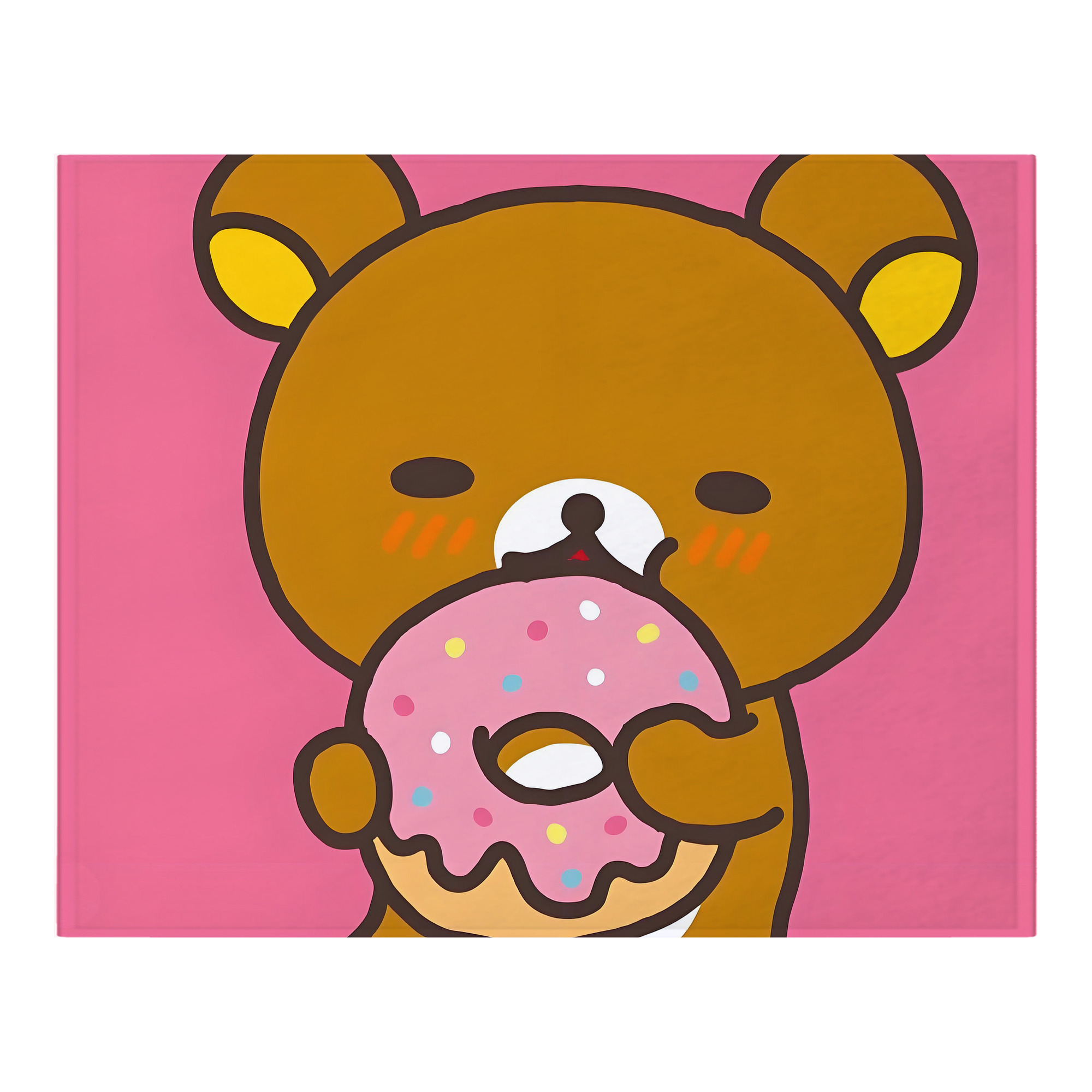 （画像用） リラックマ リラックマ キイロイトリ Rilakkuma Korilakkuma Kiiroitori フランネルブランケット・多サイズ対応（横型）