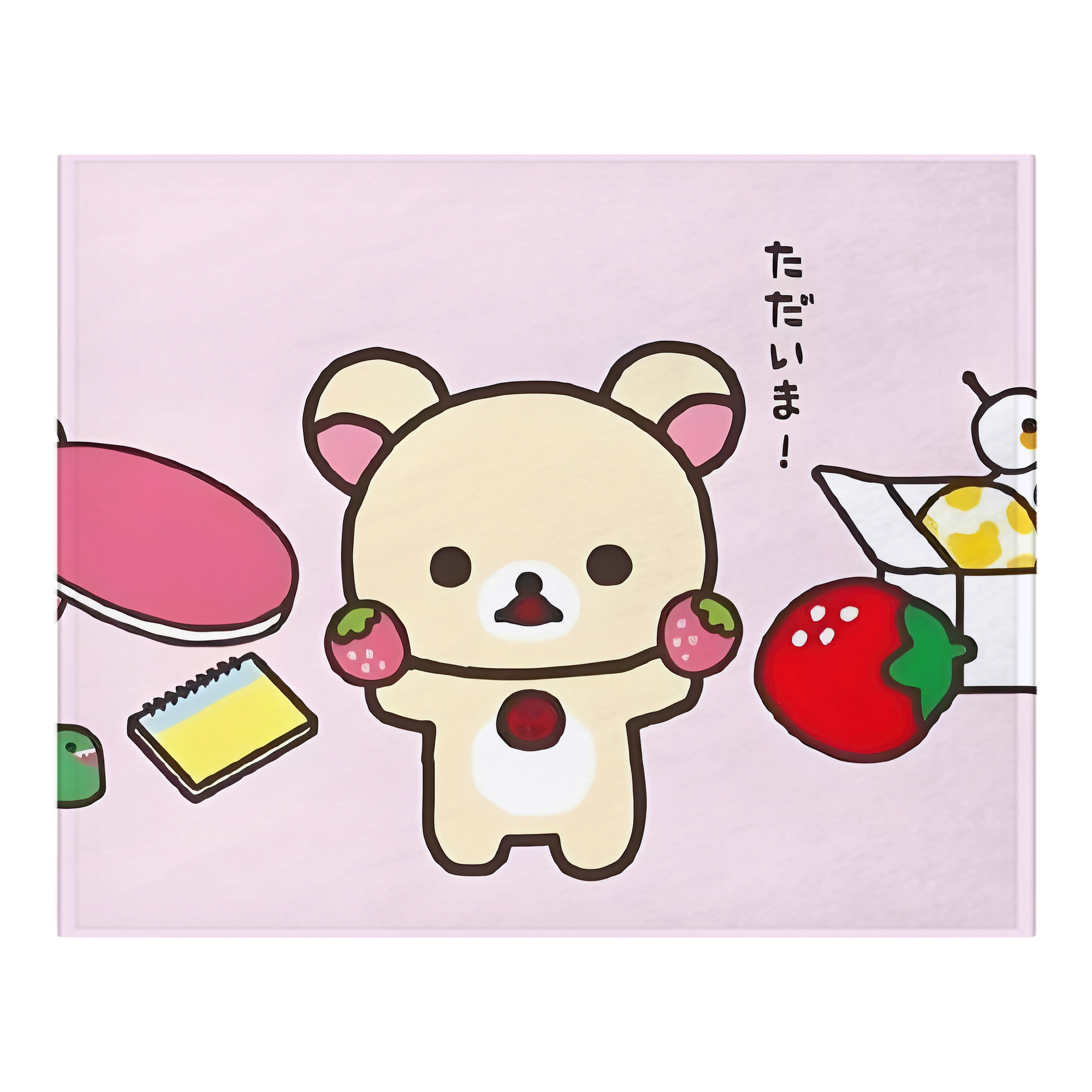 （画像用） リラックマ リラックマ キイロイトリ Rilakkuma Korilakkuma Kiiroitori フランネルブランケット・多サイズ対応（横型）