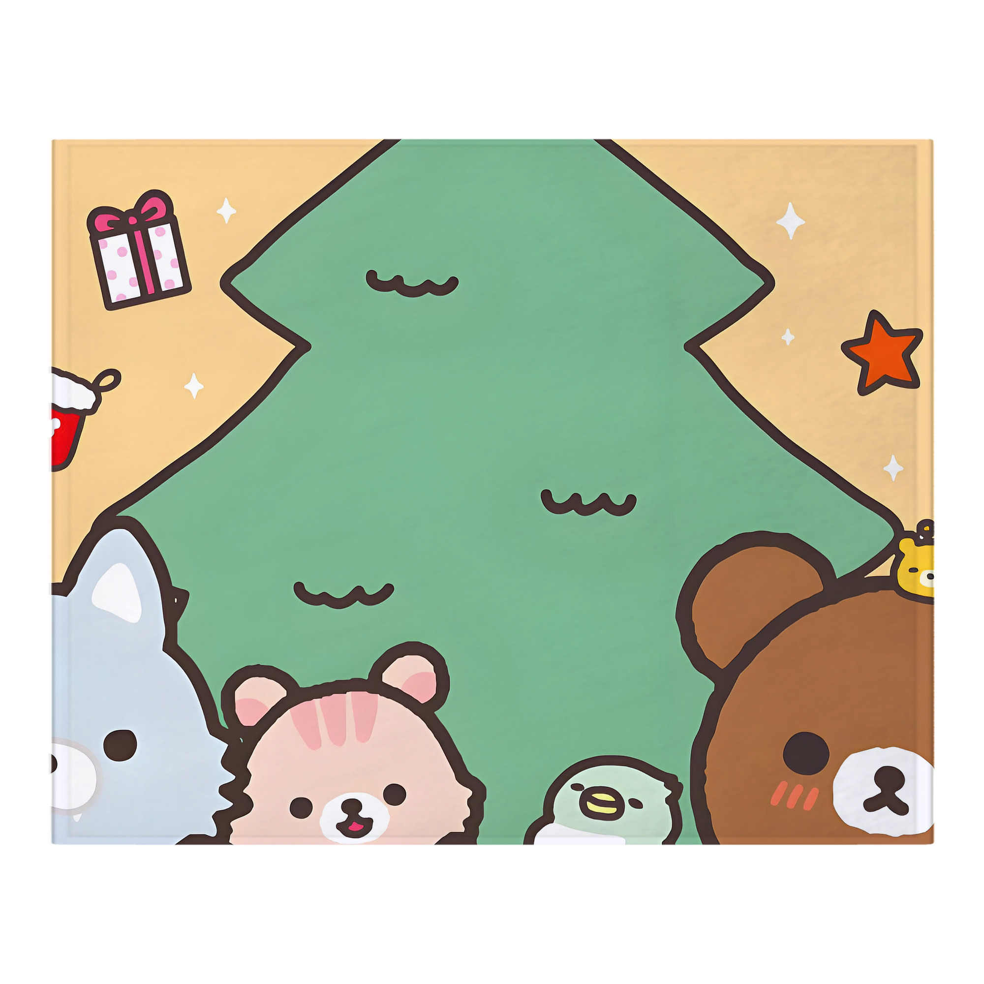 （画像用） リラックマ リラックマ キイロイトリ Rilakkuma Korilakkuma Kiiroitori フランネルブランケット・多サイズ対応（横型）