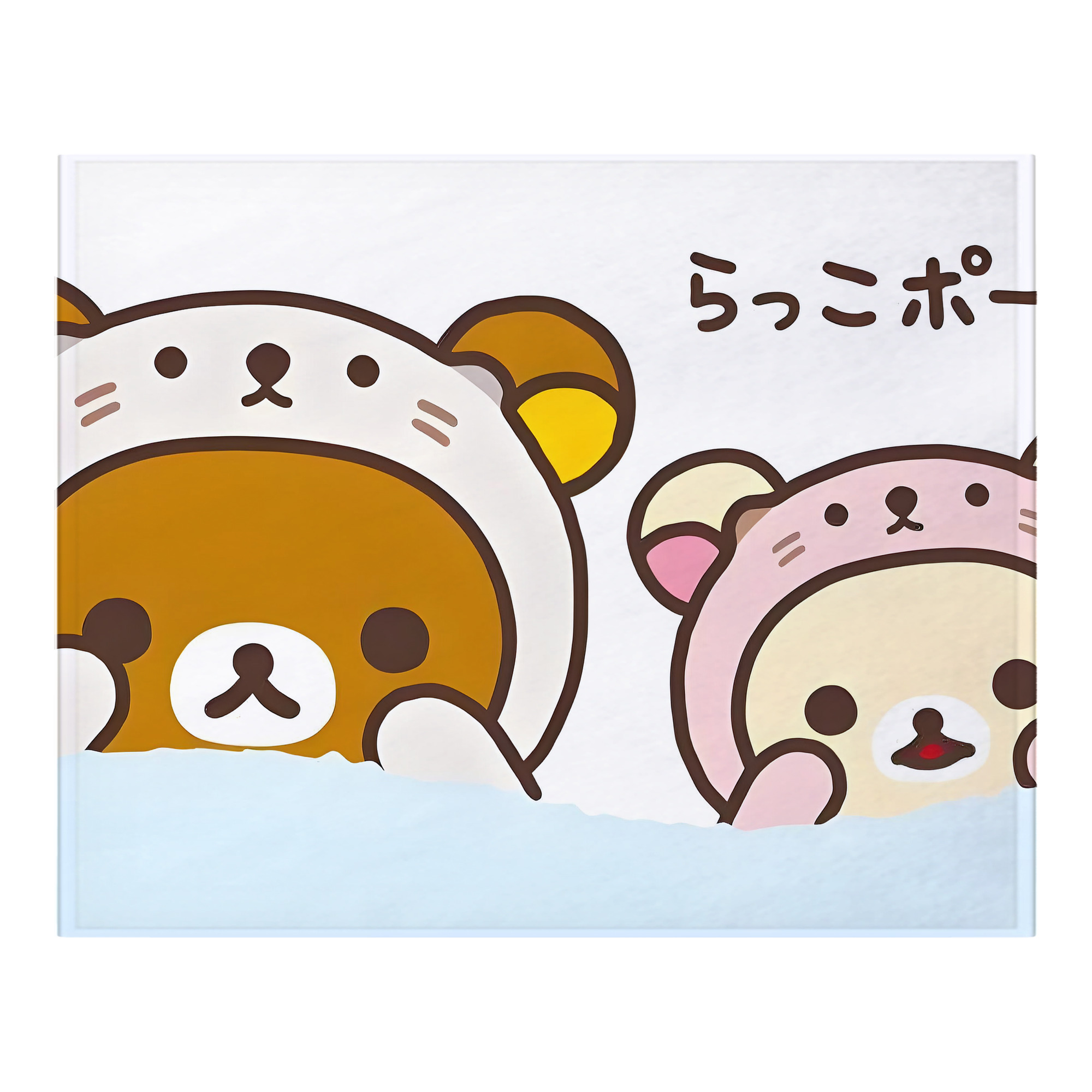 （画像用） リラックマ リラックマ キイロイトリ Rilakkuma Korilakkuma Kiiroitori フランネルブランケット・多サイズ対応（横型）