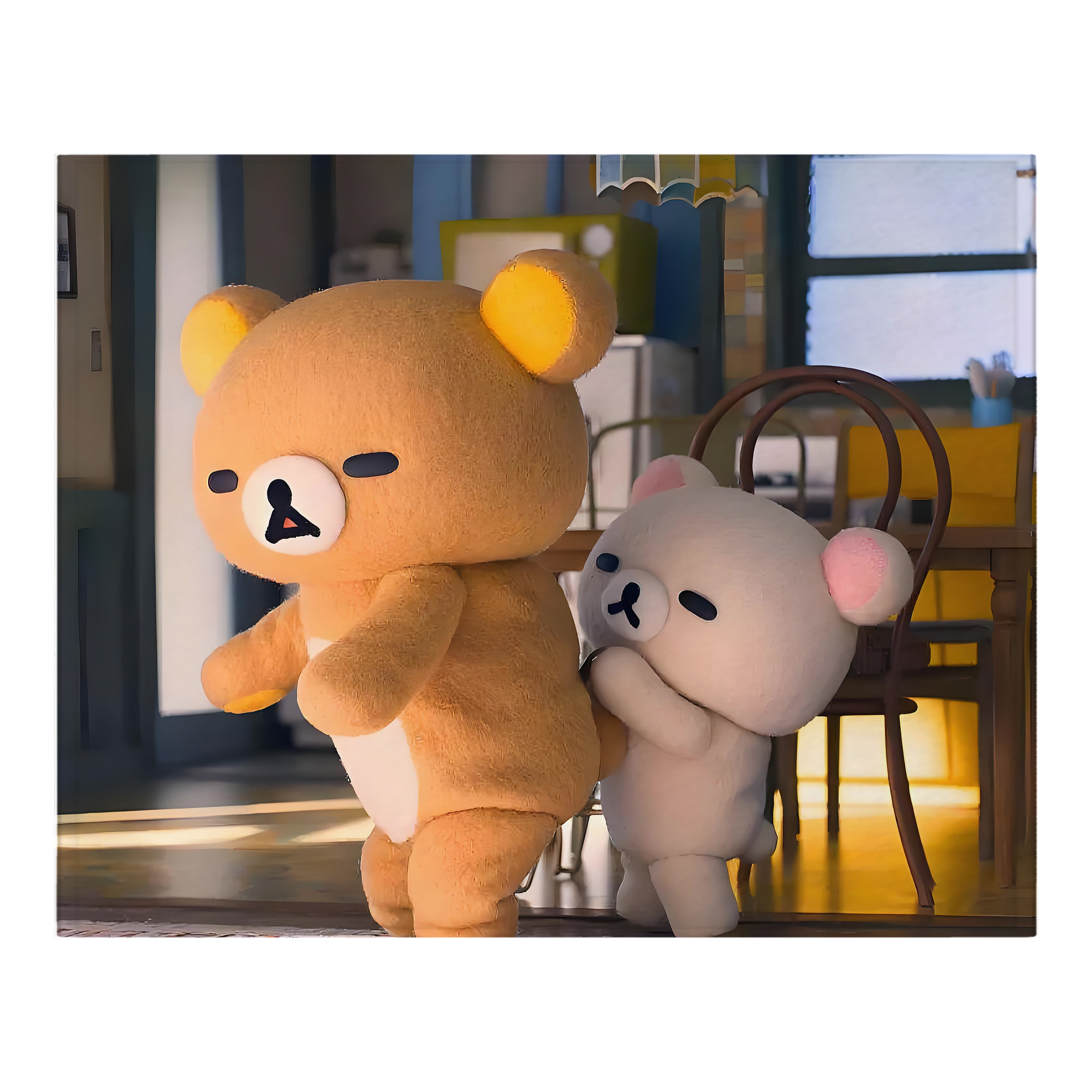 （画像用） リラックマ リラックマ キイロイトリ Rilakkuma Korilakkuma Kiiroitori フランネルブランケット・多サイズ対応（横型）