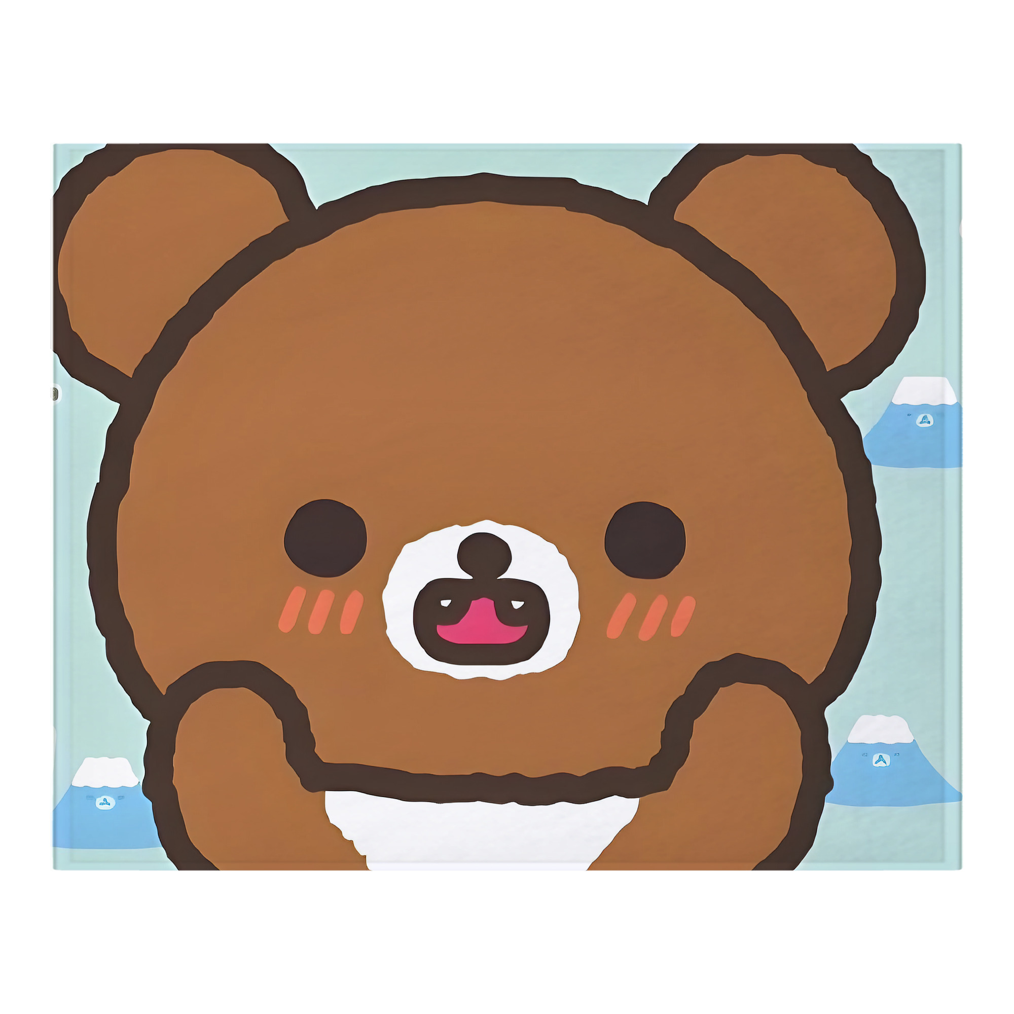 （画像用） リラックマ リラックマ キイロイトリ Rilakkuma Korilakkuma Kiiroitori フランネルブランケット・多サイズ対応（横型）