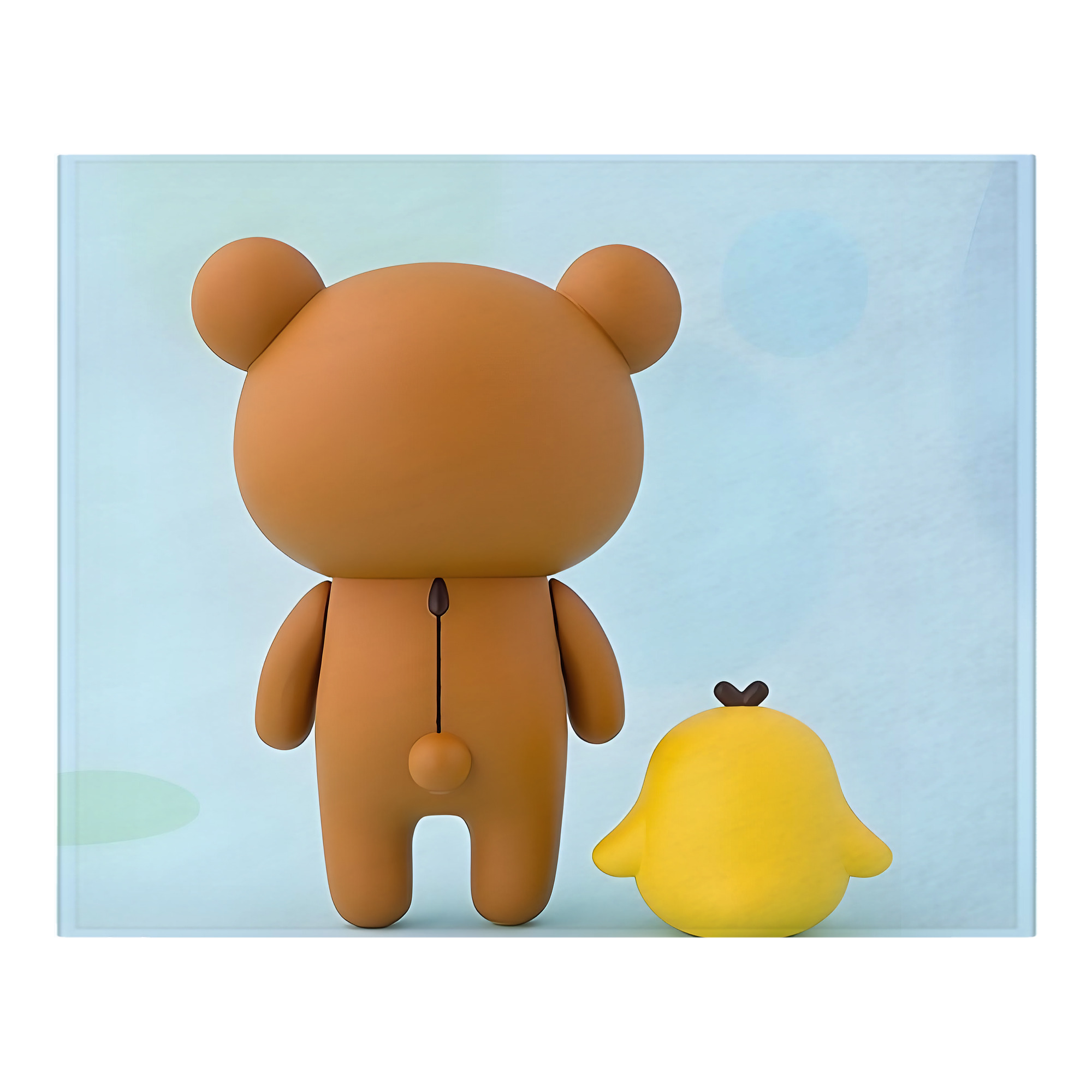 （画像用） リラックマ リラックマ キイロイトリ Rilakkuma Korilakkuma Kiiroitori フランネルブランケット・多サイズ対応（横型）