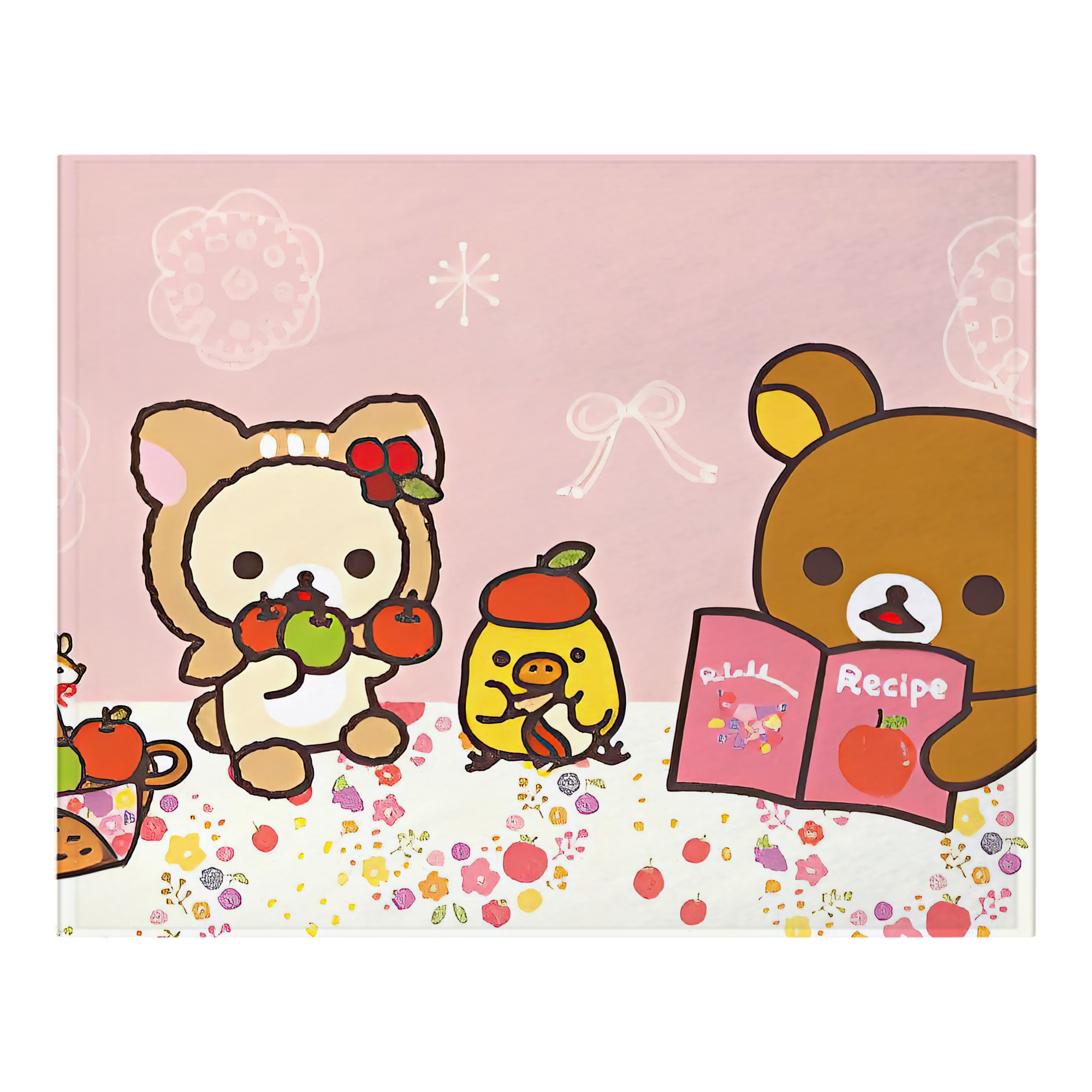 （画像用） リラックマ リラックマ キイロイトリ Rilakkuma Korilakkuma Kiiroitori フランネルブランケット・多サイズ対応（横型）