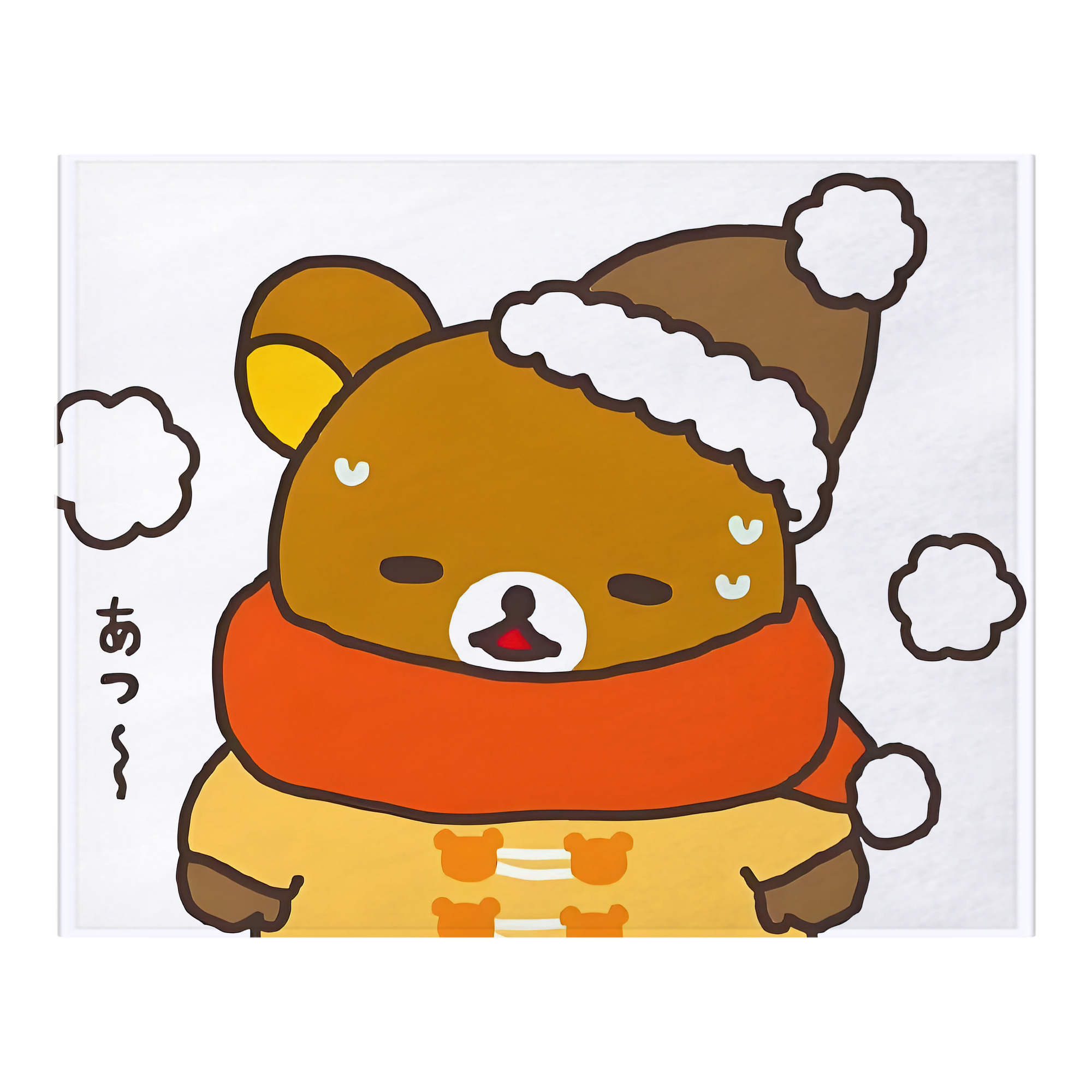 （画像用） リラックマ リラックマ キイロイトリ Rilakkuma Korilakkuma Kiiroitori フランネルブランケット・多サイズ対応（横型）