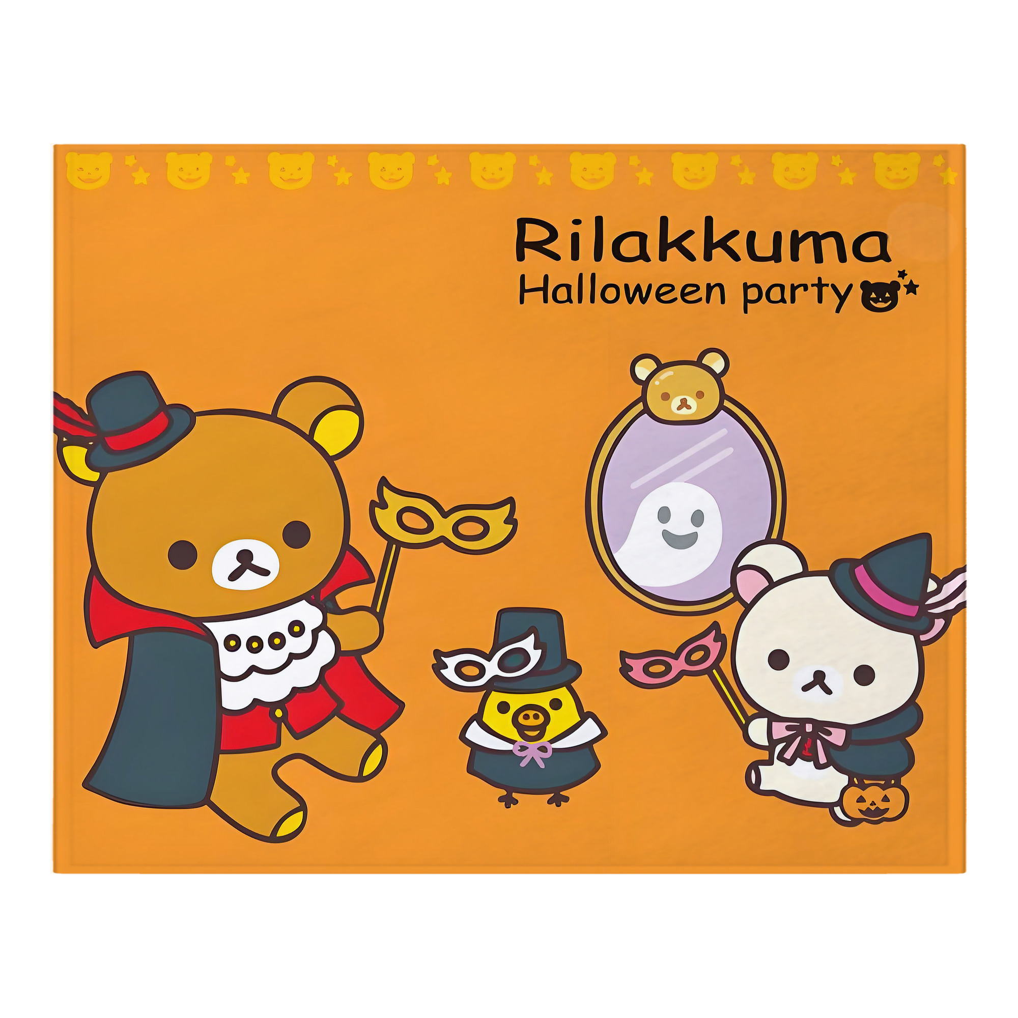 （画像用） リラックマ リラックマ キイロイトリ Rilakkuma Korilakkuma Kiiroitori フランネルブランケット・多サイズ対応（横型）
