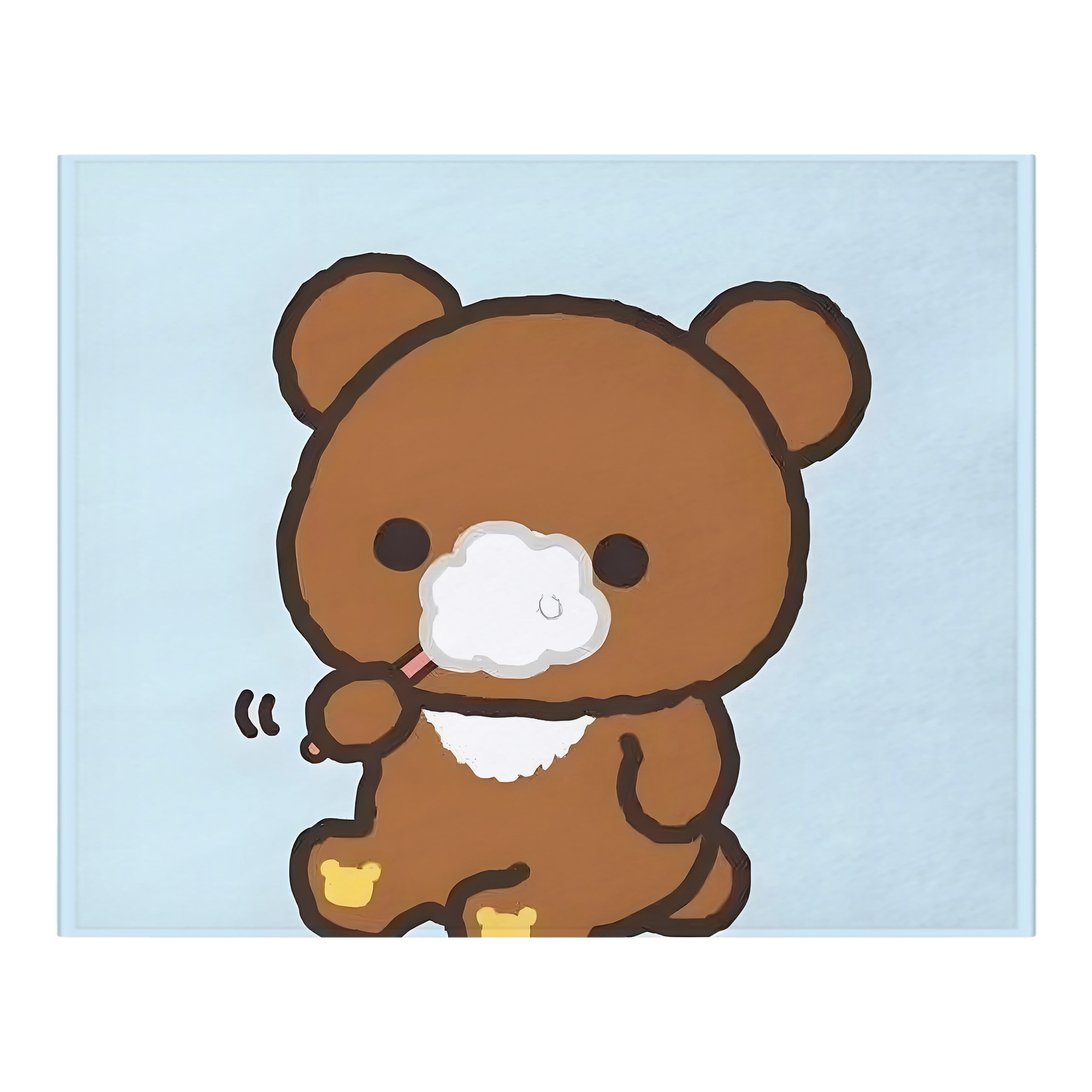 （画像用） リラックマ リラックマ キイロイトリ Rilakkuma Korilakkuma Kiiroitori フランネルブランケット・多サイズ対応（横型）