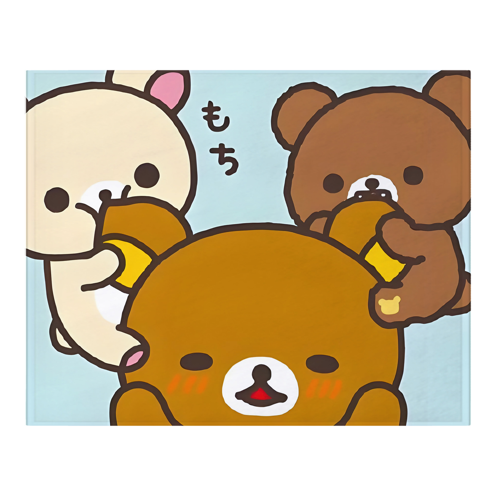 （画像用） リラックマ リラックマ キイロイトリ Rilakkuma Korilakkuma Kiiroitori フランネルブランケット・多サイズ対応（横型）