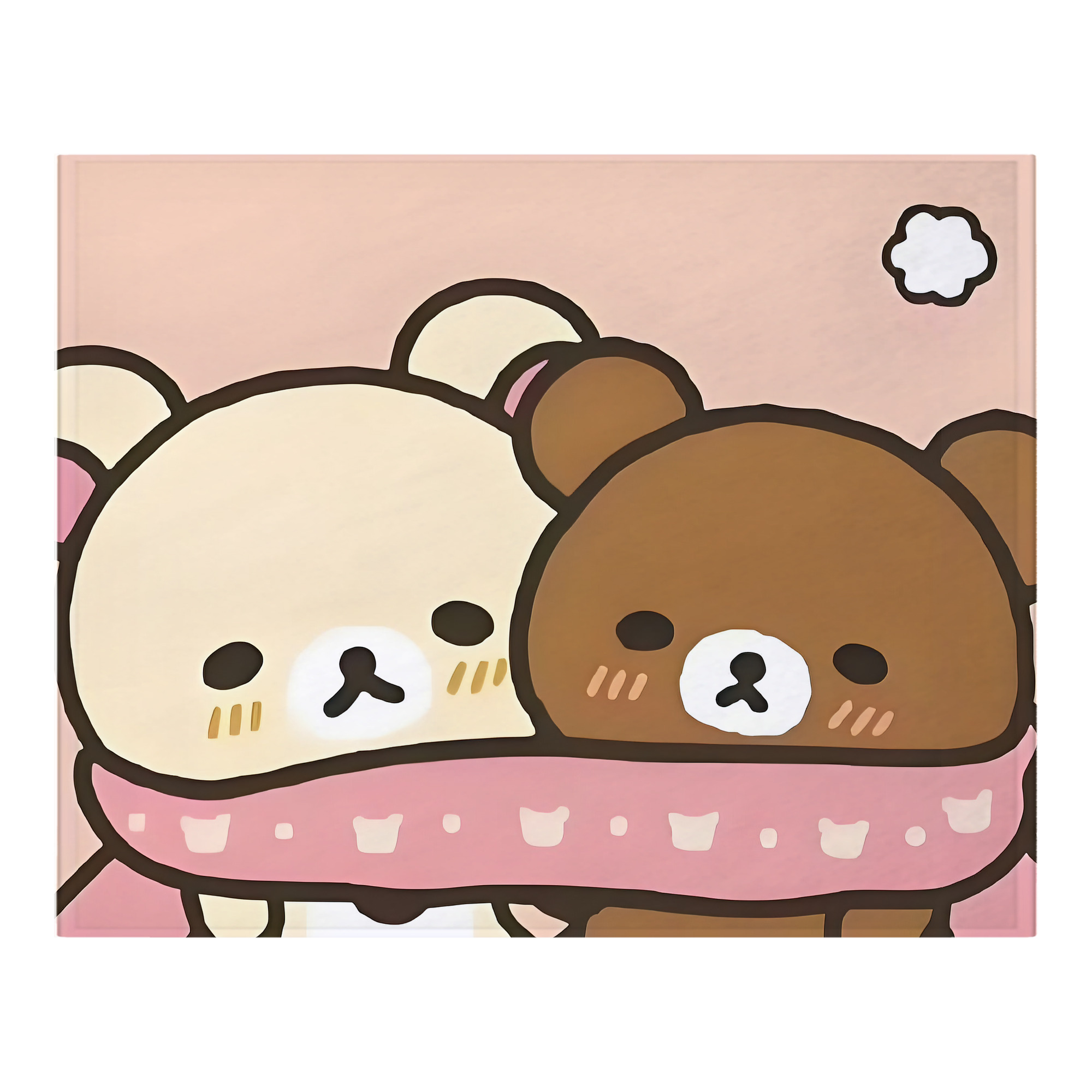 （画像用） リラックマ リラックマ キイロイトリ Rilakkuma Korilakkuma Kiiroitori フランネルブランケット・多サイズ対応（横型）
