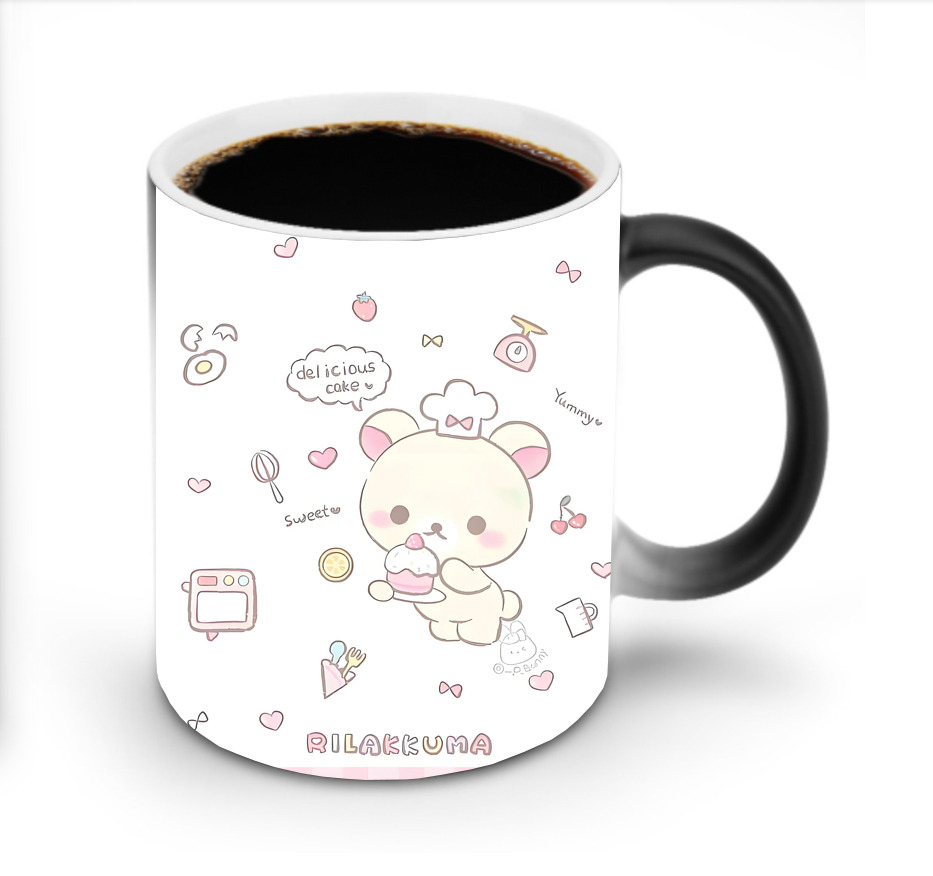 （画像用） リラックマ リラックマ キイロイトリ Rilakkuma Korilakkuma Kiiroitori 温度変色マグカップ
