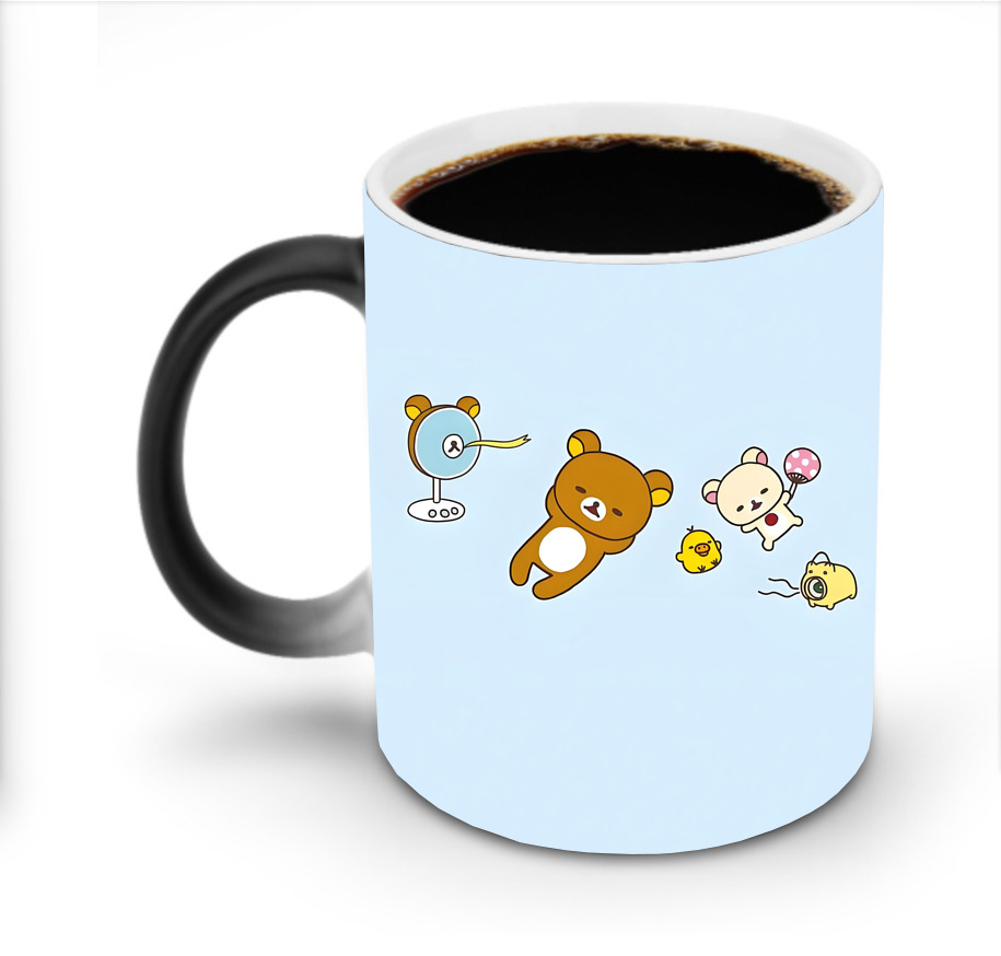 （画像用） リラックマ リラックマ キイロイトリ Rilakkuma Korilakkuma Kiiroitori 温度変色マグカップ
