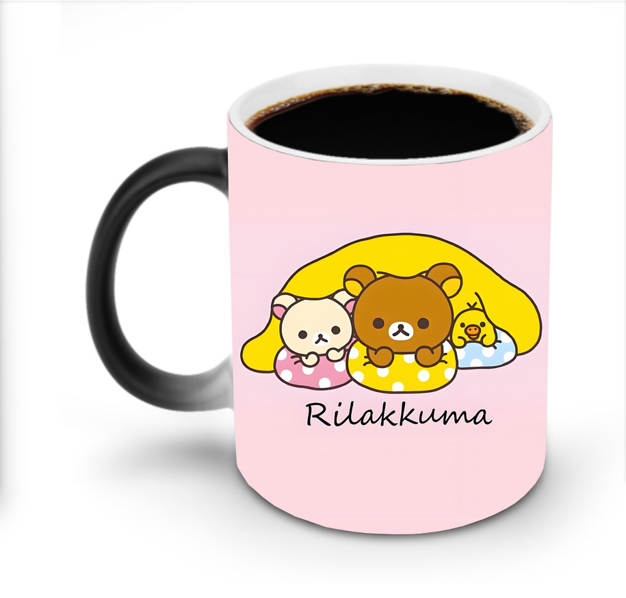 （画像用） リラックマ リラックマ キイロイトリ Rilakkuma Korilakkuma Kiiroitori 温度変色マグカップ