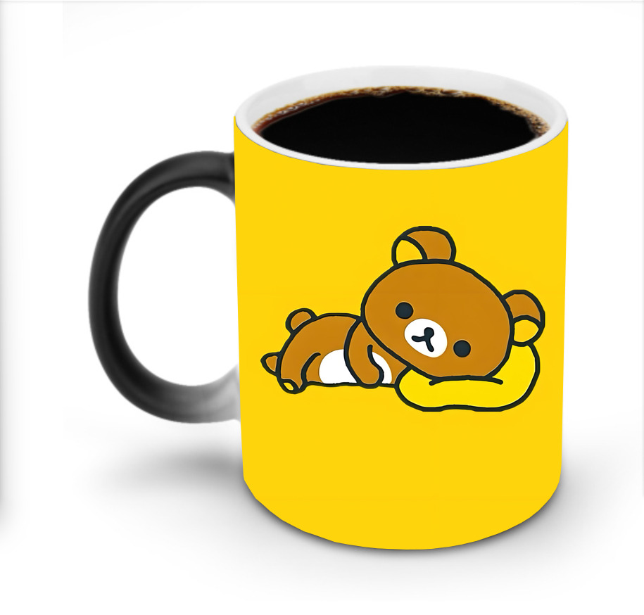 （画像用） リラックマ リラックマ キイロイトリ Rilakkuma Korilakkuma Kiiroitori 温度変色マグカップ