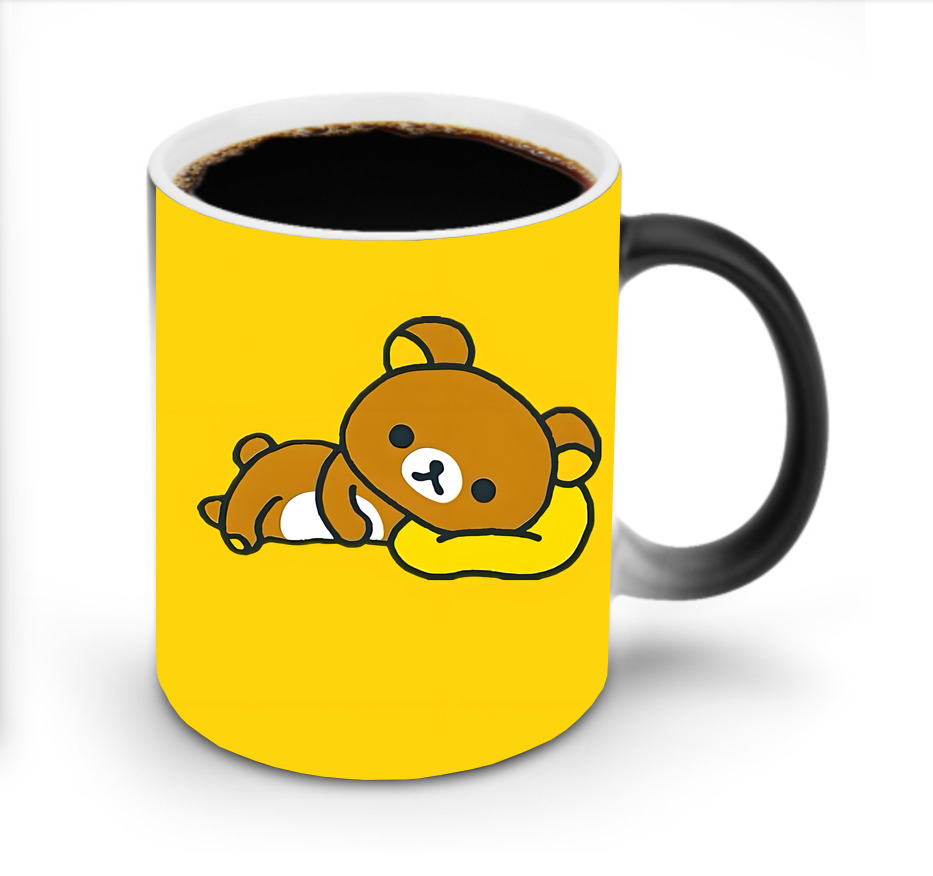 （画像用） リラックマ リラックマ キイロイトリ Rilakkuma Korilakkuma Kiiroitori 温度変色マグカップ
