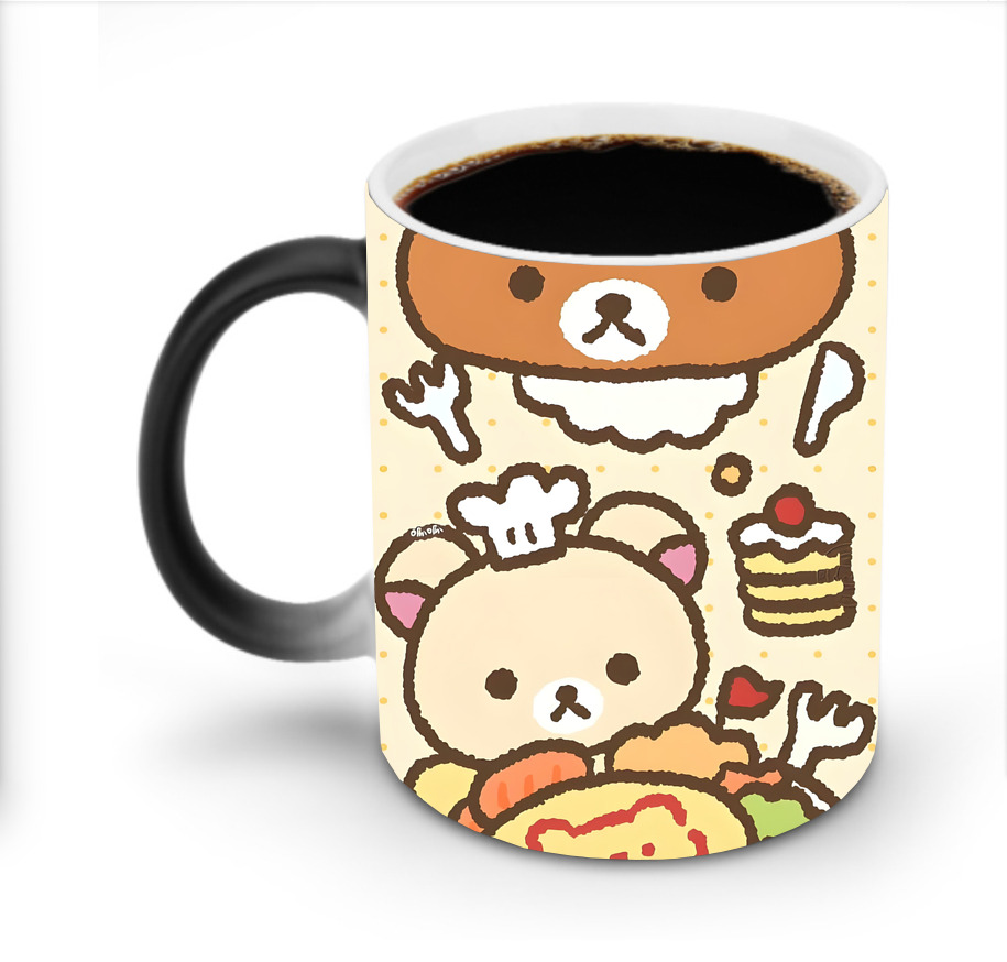 （画像用） リラックマ リラックマ キイロイトリ Rilakkuma Korilakkuma Kiiroitori 温度変色マグカップ