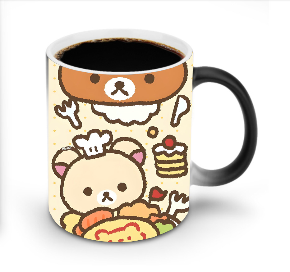 （画像用） リラックマ リラックマ キイロイトリ Rilakkuma Korilakkuma Kiiroitori 温度変色マグカップ