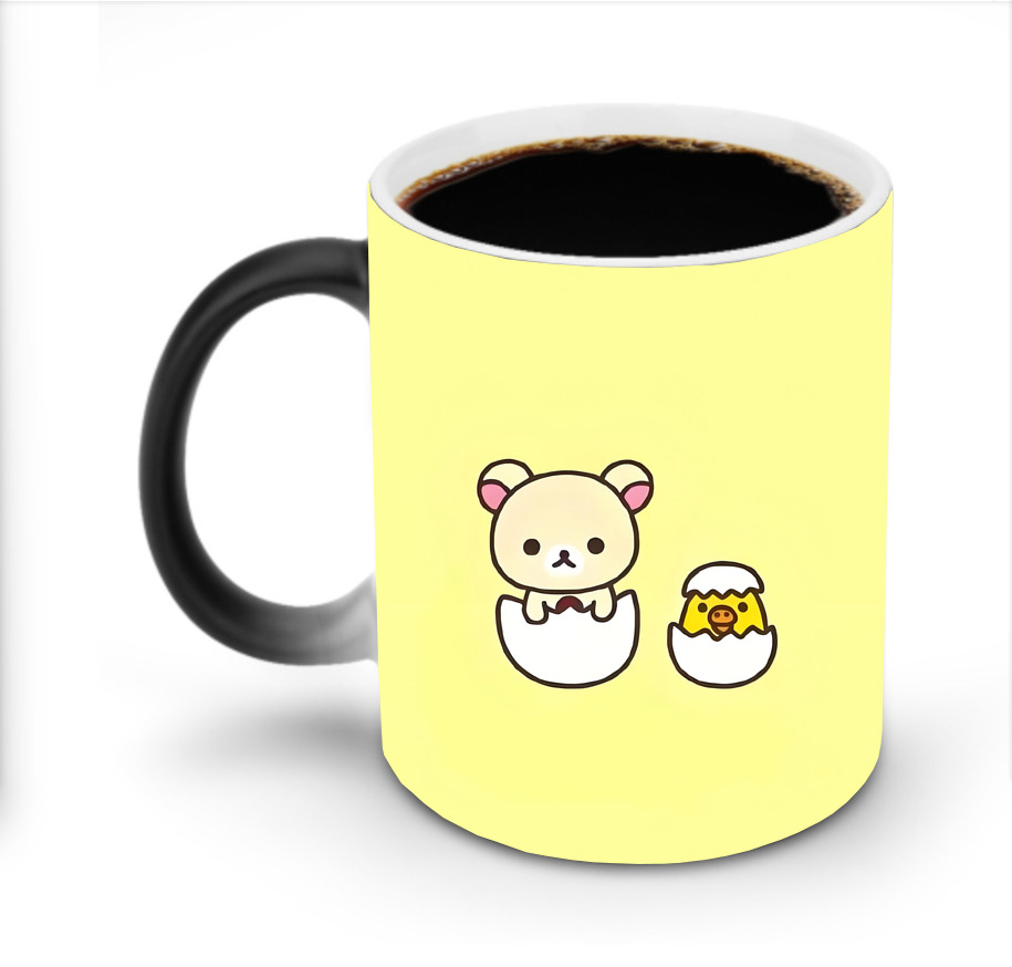 （画像用） リラックマ リラックマ キイロイトリ Rilakkuma Korilakkuma Kiiroitori 温度変色マグカップ