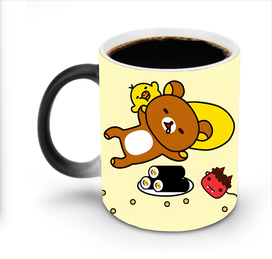 （画像用） リラックマ リラックマ キイロイトリ Rilakkuma Korilakkuma Kiiroitori 温度変色マグカップ