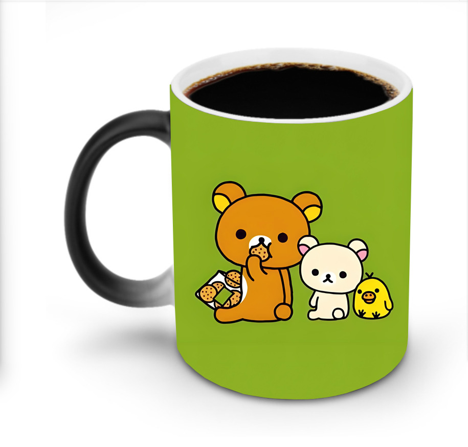 （画像用） リラックマ リラックマ キイロイトリ Rilakkuma Korilakkuma Kiiroitori 温度変色マグカップ