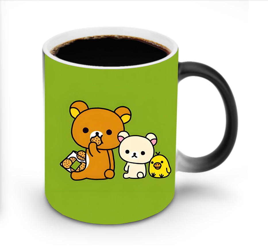 （画像用） リラックマ リラックマ キイロイトリ Rilakkuma Korilakkuma Kiiroitori 温度変色マグカップ