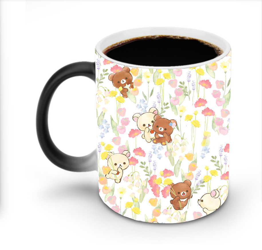 （画像用） リラックマ リラックマ キイロイトリ Rilakkuma Korilakkuma Kiiroitori 温度変色マグカップ