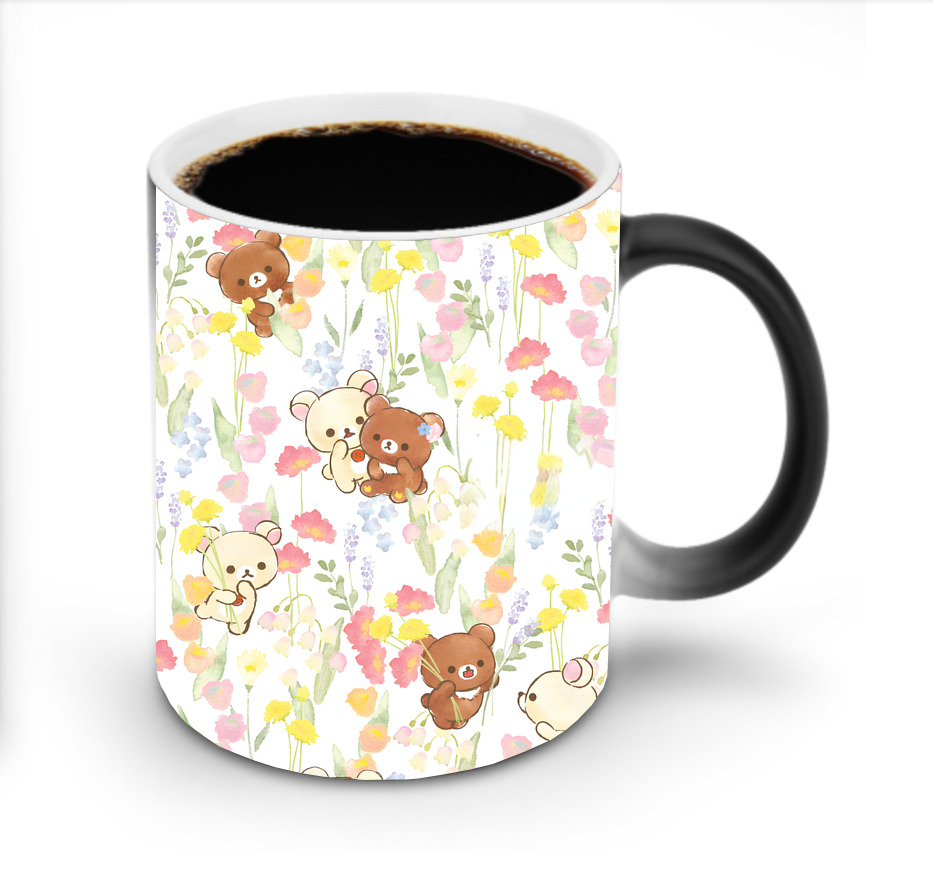 （画像用） リラックマ リラックマ キイロイトリ Rilakkuma Korilakkuma Kiiroitori 温度変色マグカップ