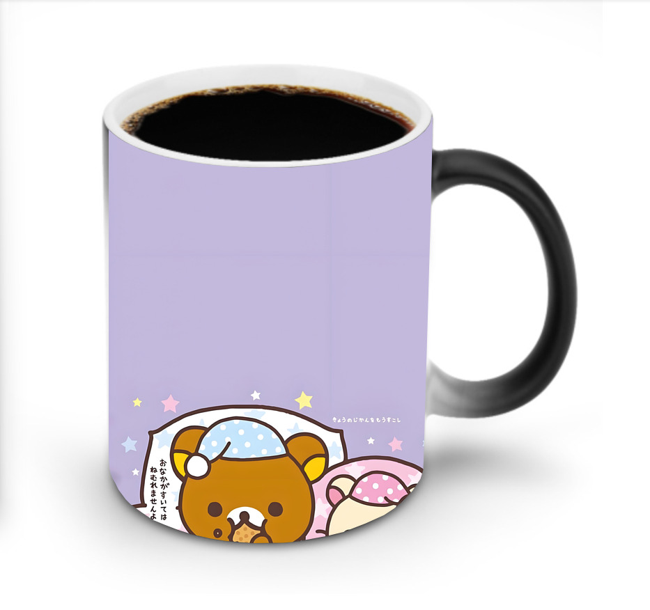 （画像用） リラックマ リラックマ キイロイトリ Rilakkuma Korilakkuma Kiiroitori 温度変色マグカップ