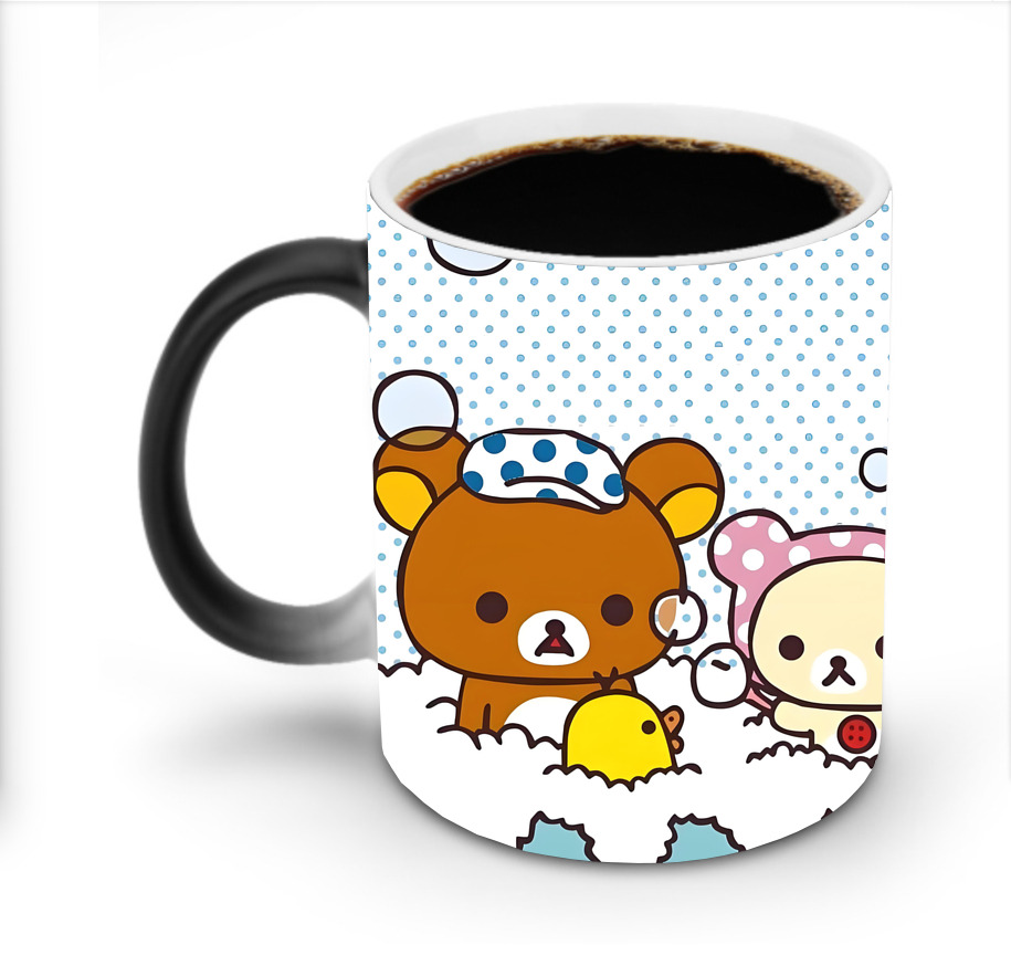 （画像用） リラックマ リラックマ キイロイトリ Rilakkuma Korilakkuma Kiiroitori 温度変色マグカップ