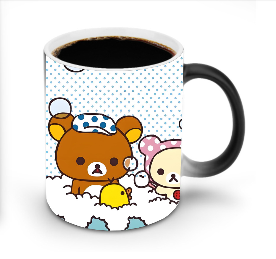 （画像用） リラックマ リラックマ キイロイトリ Rilakkuma Korilakkuma Kiiroitori 温度変色マグカップ