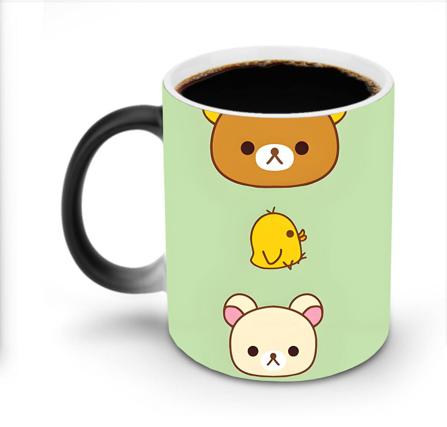 （画像用） リラックマ リラックマ キイロイトリ Rilakkuma Korilakkuma Kiiroitori 温度変色マグカップ
