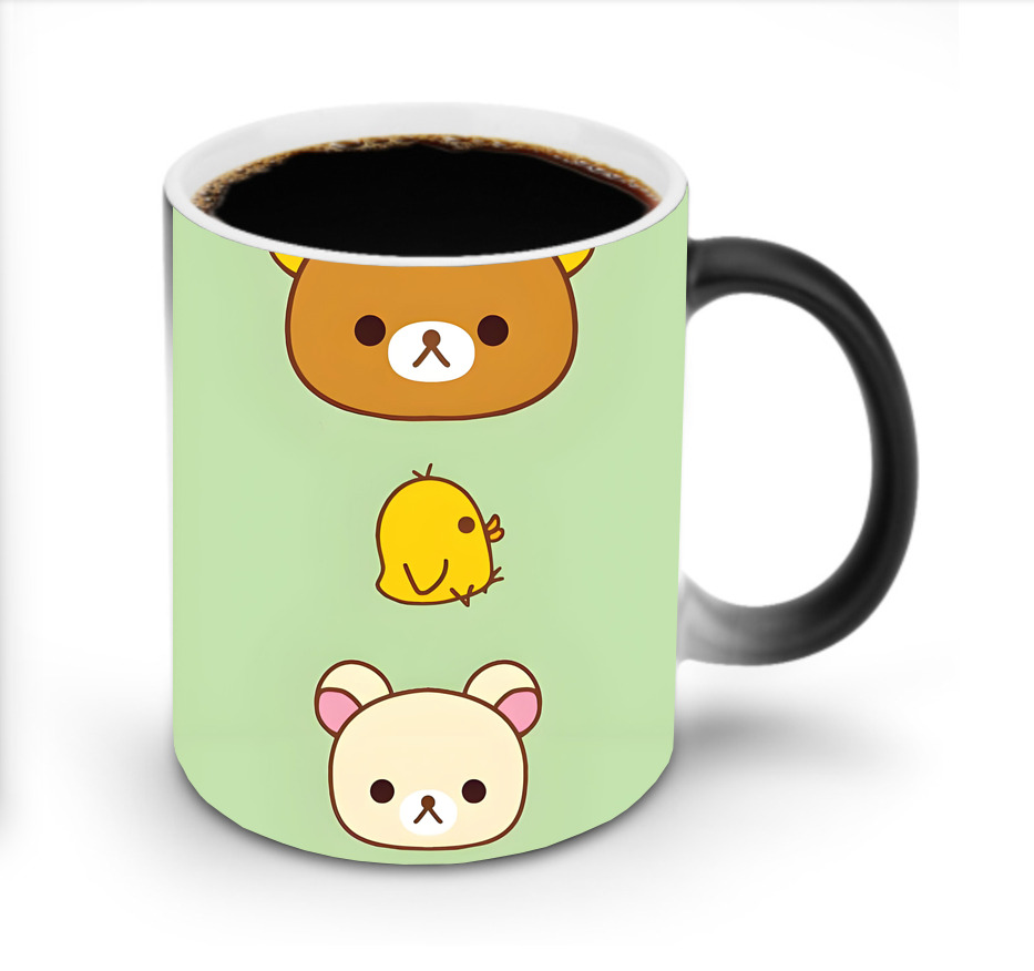 （画像用） リラックマ リラックマ キイロイトリ Rilakkuma Korilakkuma Kiiroitori 温度変色マグカップ